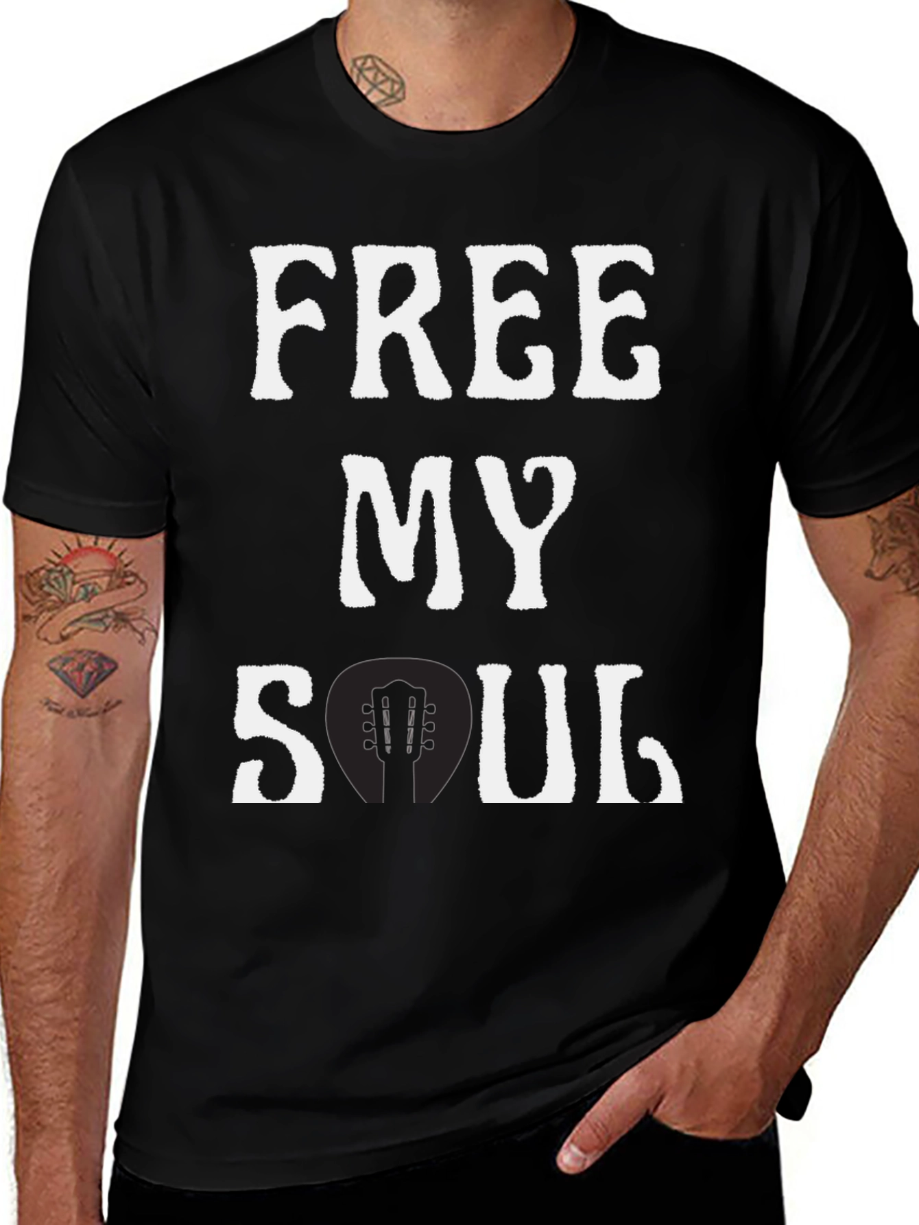 Variant 5 of Free My Soul Guitar Graphic T-Shirt