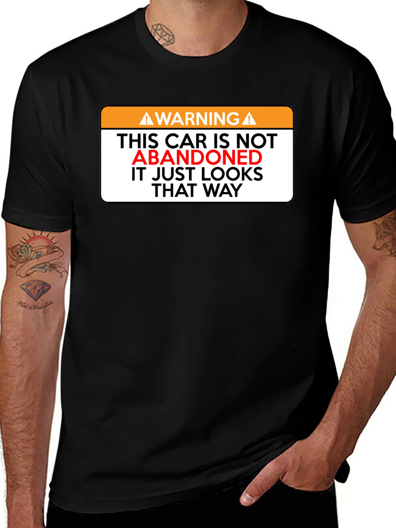 Variant 6 of Warning Car Not Abandoned Novelty T-Shirt