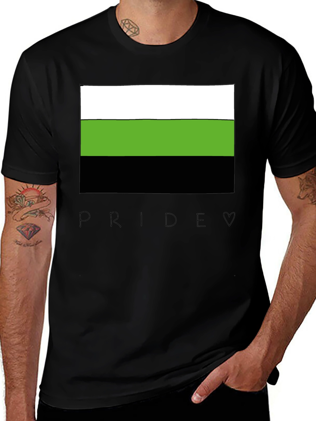 Aromantic Pride Flag T-Shirt