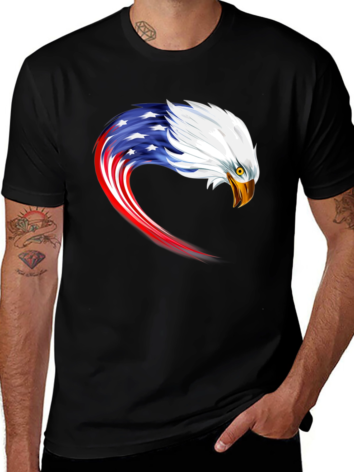 Variant 19 of American Eagle Graphic Tee - Patriotic Design