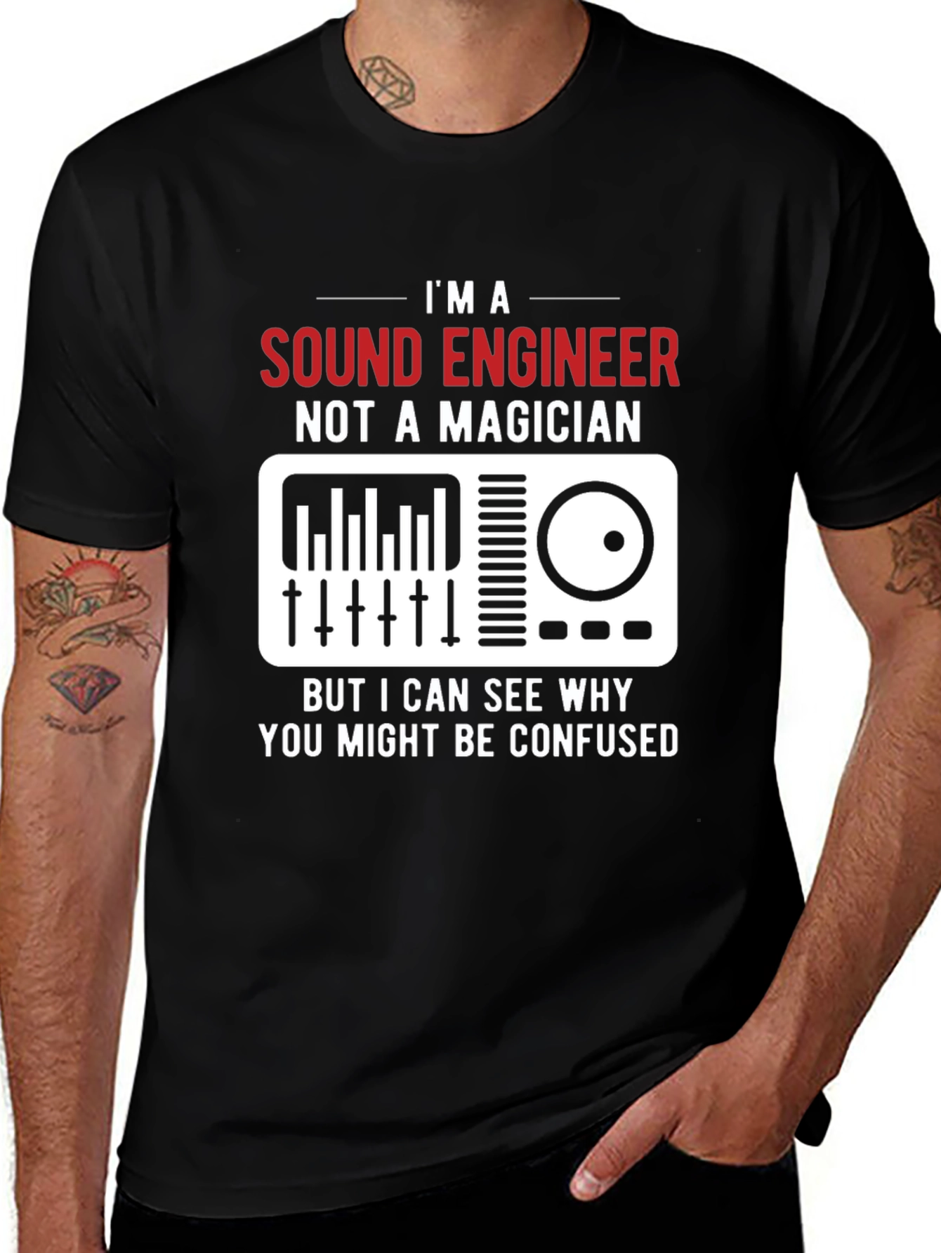 Sound Engineer T-Shirt - Not a Magician