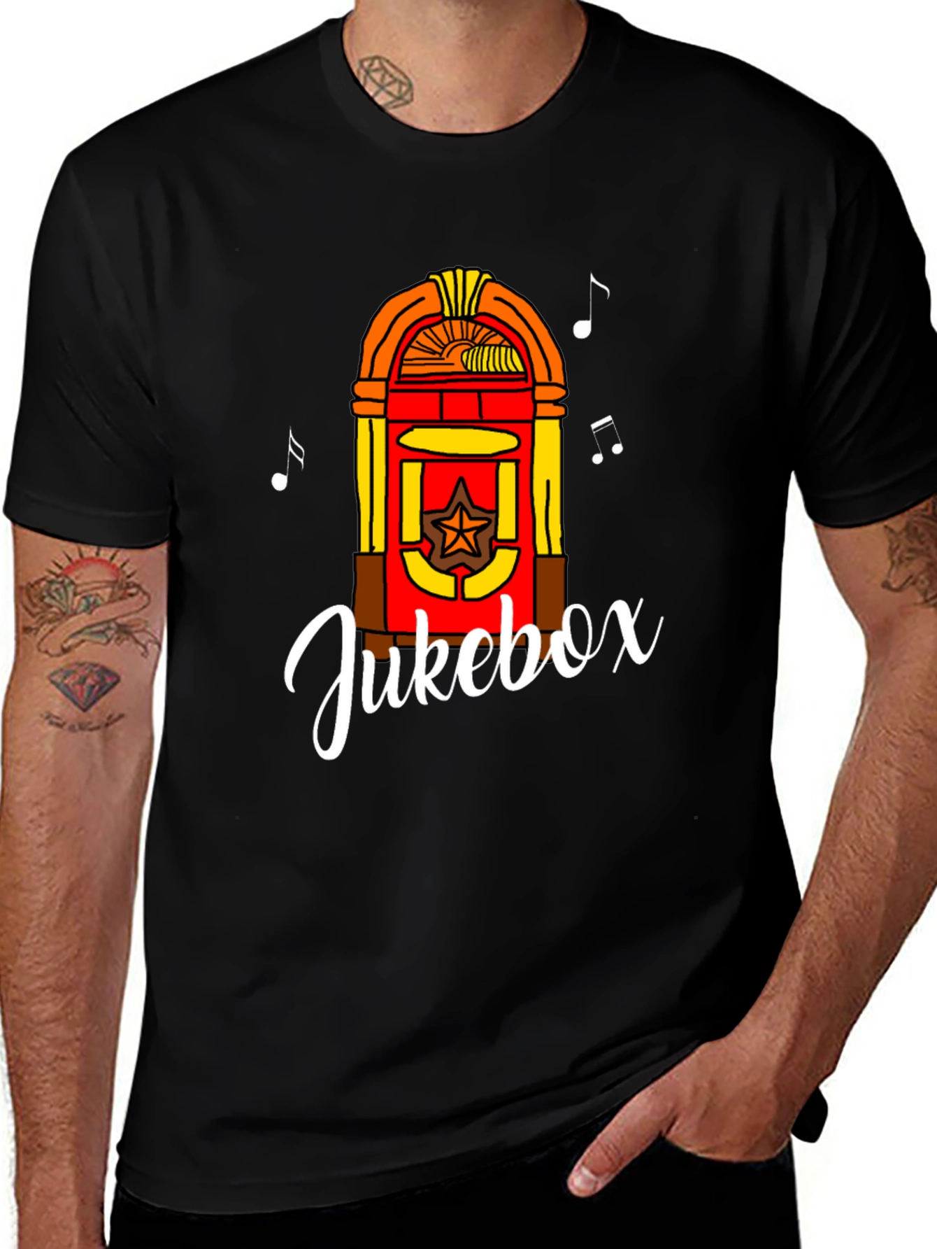 Variant 8 of Retro Jukebox Graphic Tee - Musical Style