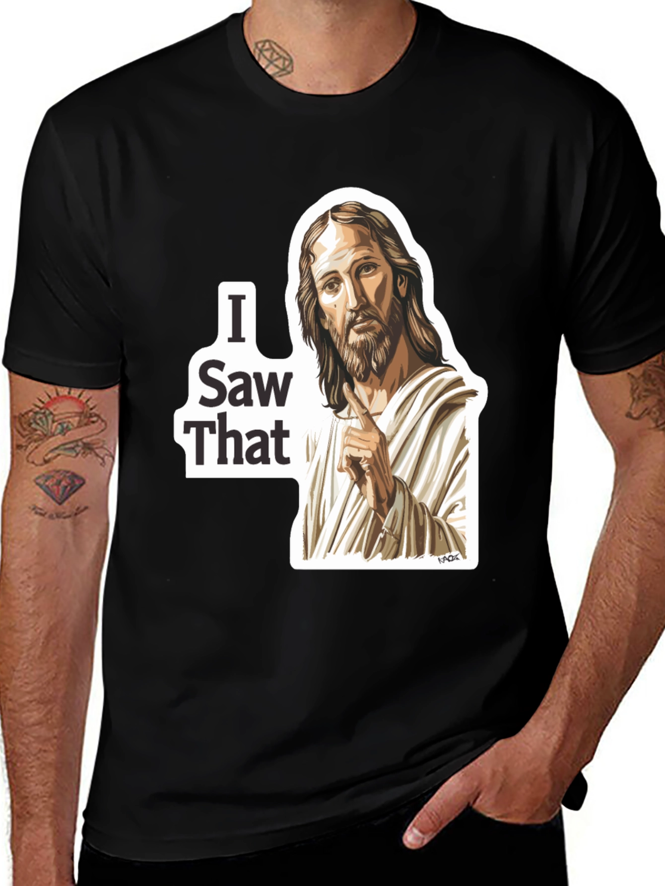 Variant 8 of I Saw That Jesus Graphic T-Shirt