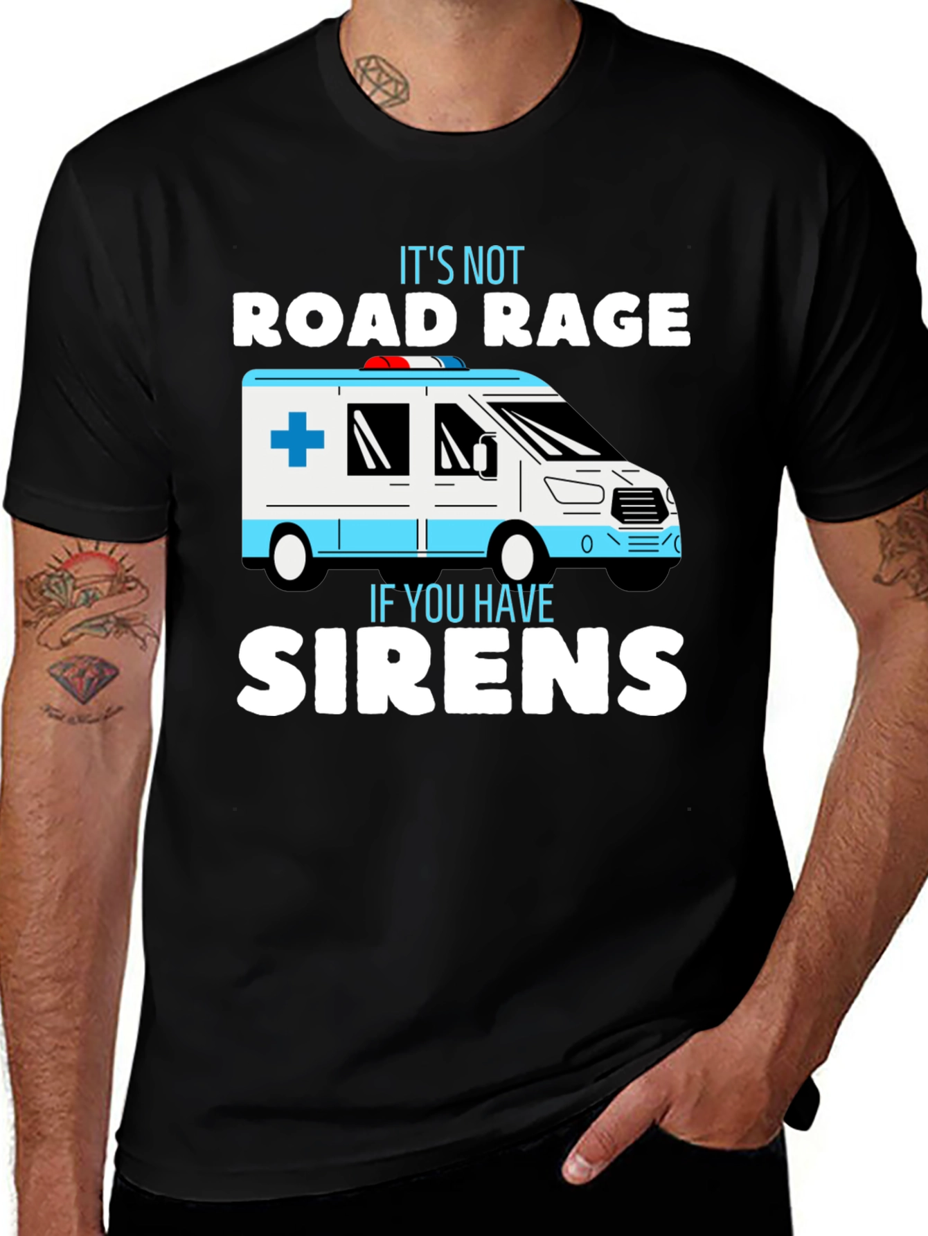 Variant 6 of Road Rage Ambulance T-Shirt - Funny EMS EMT Tee
