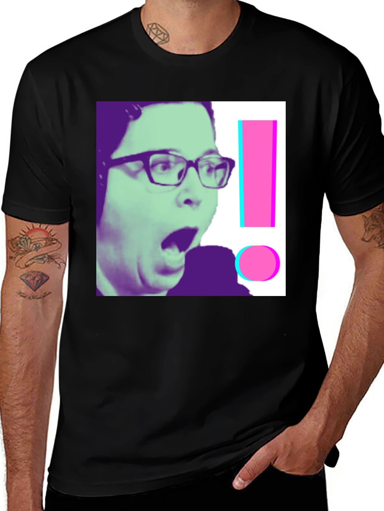 Variant 17 of Shocked Gamer Graphic Tee