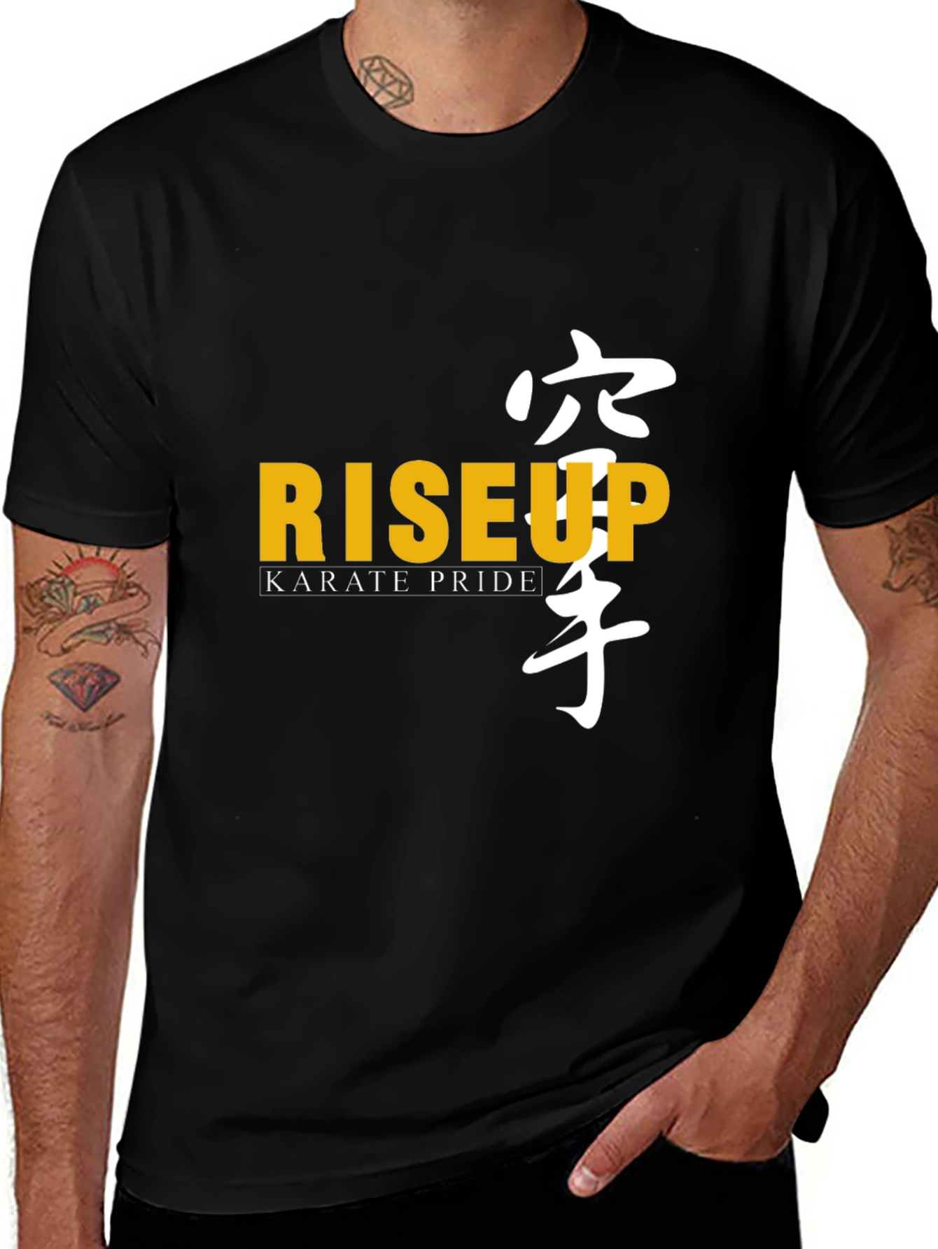 Variant 27 of Rise Up Karate Pride Black T-Shirt