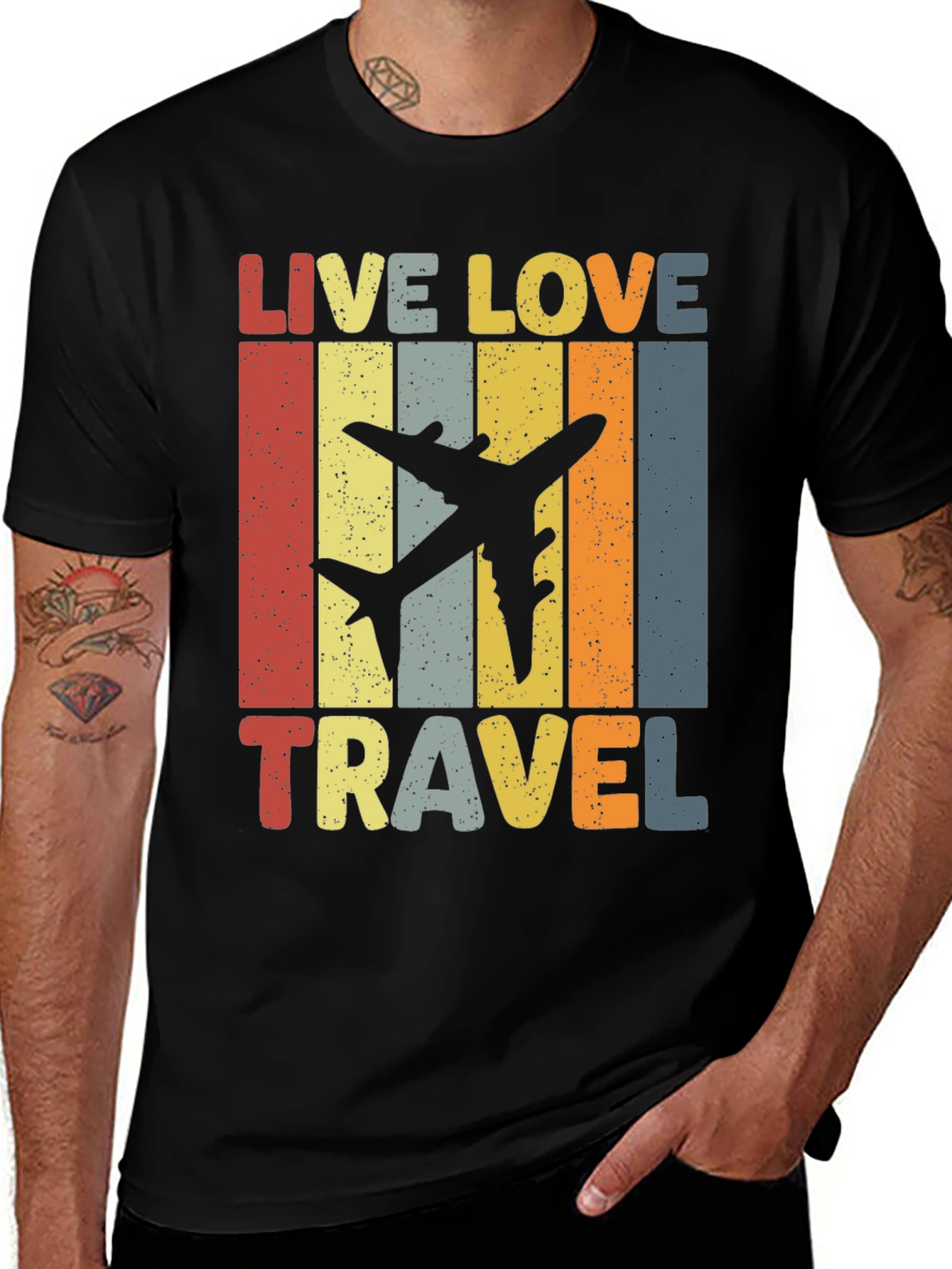 Variant 6 of Vintage Airplane Travel T-Shirt