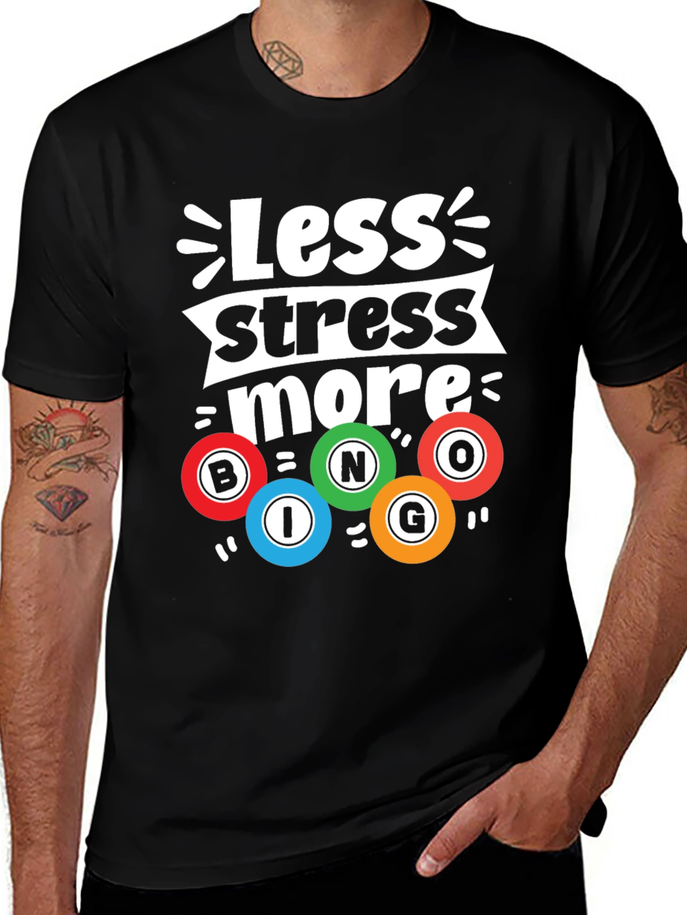 Variant 18 of Less Stress More Bingo Graphic Tee
