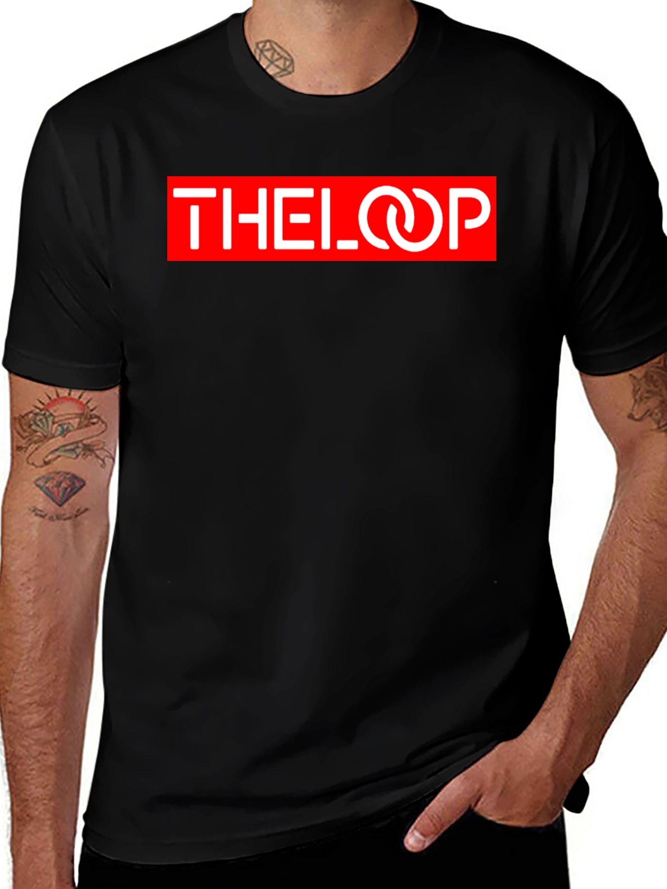 Variant 15 of The Loop Graphic Tee - Black
