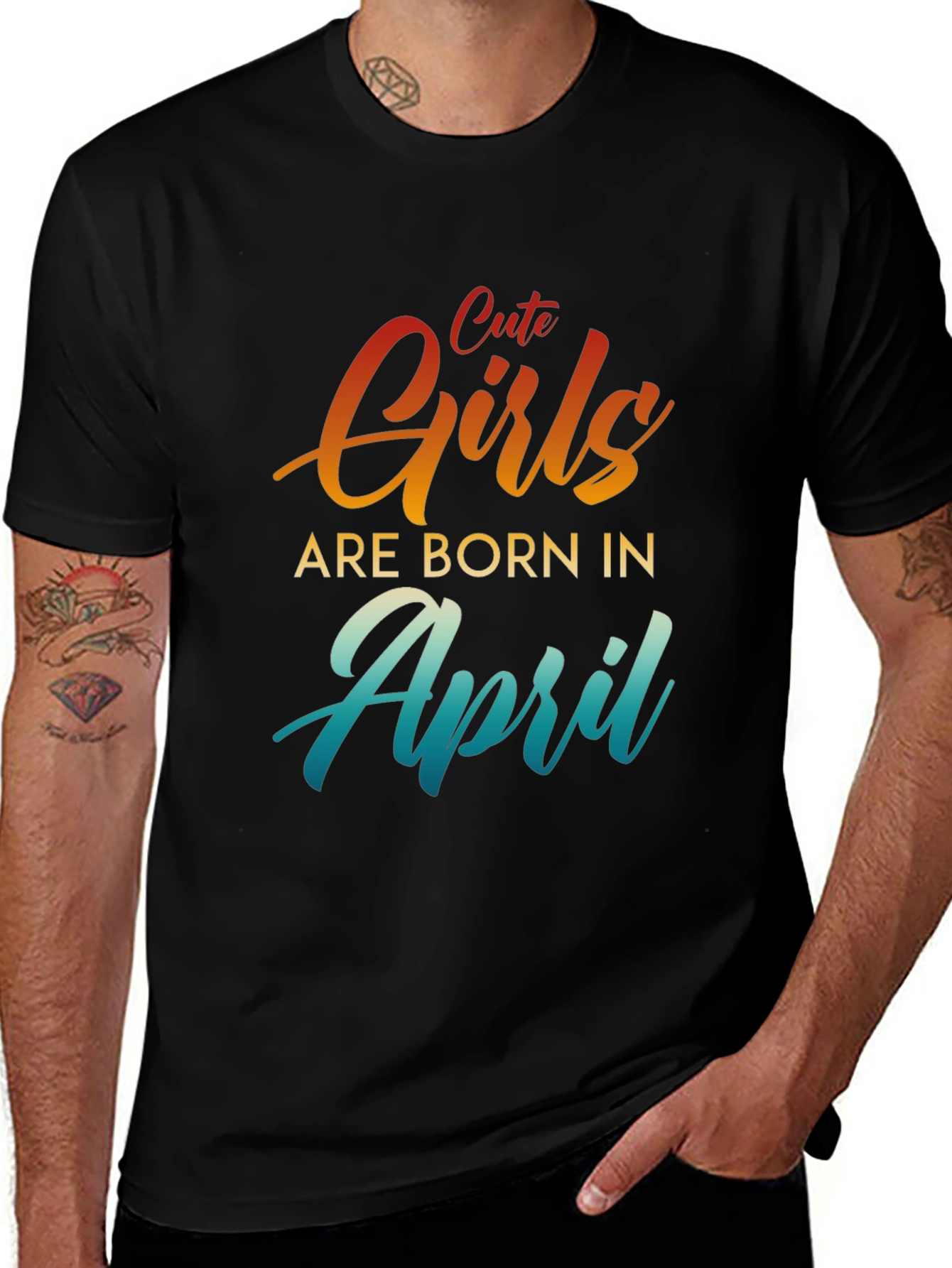 Variant 18 of Cute Girls Are Born in April T-Shirt