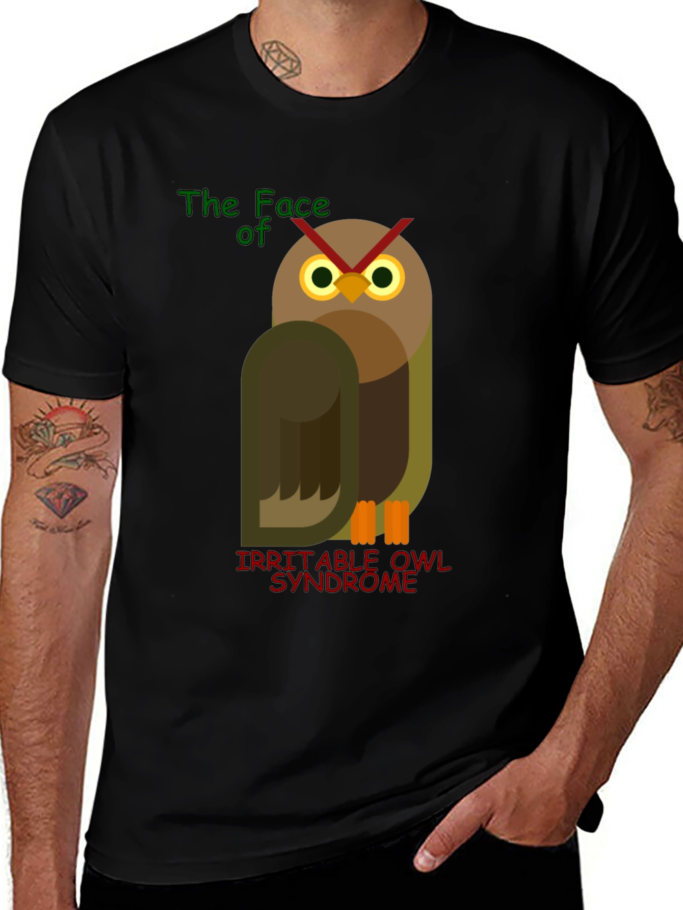 Variant 23 of Irritable Owl Syndrome Graphic Tee - Funny T-Shirt