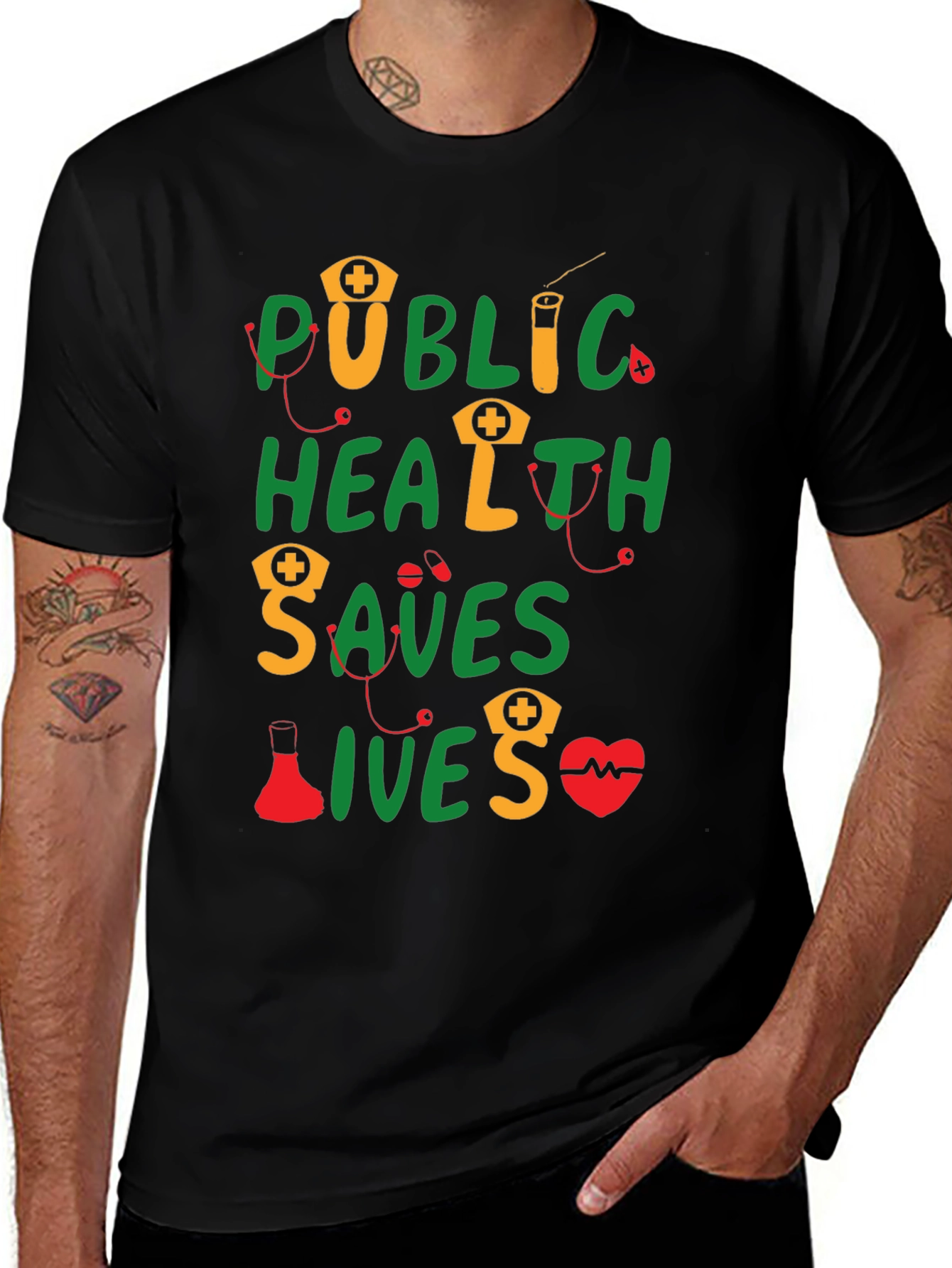 Public Health Saves Lives Graphic Tee