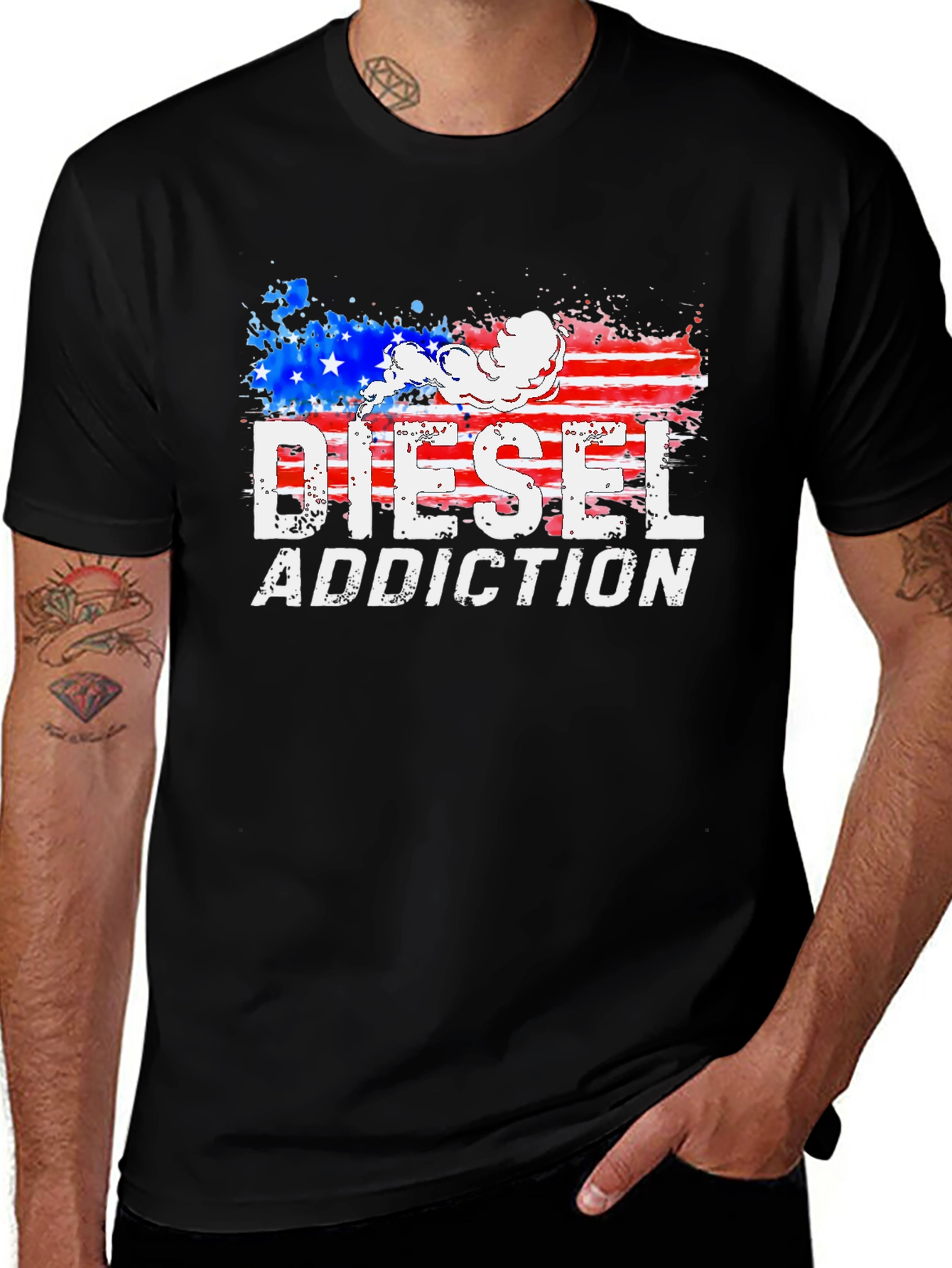 Diesel Addiction Patriotic Graphic Tee