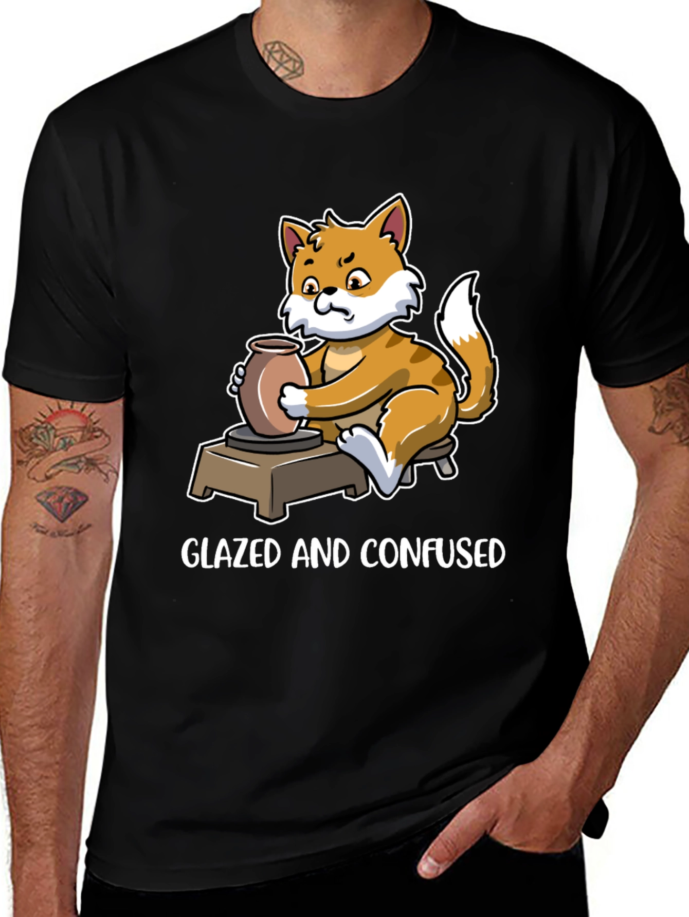 Variant 23 of Glazed and Confused Cat T-Shirt