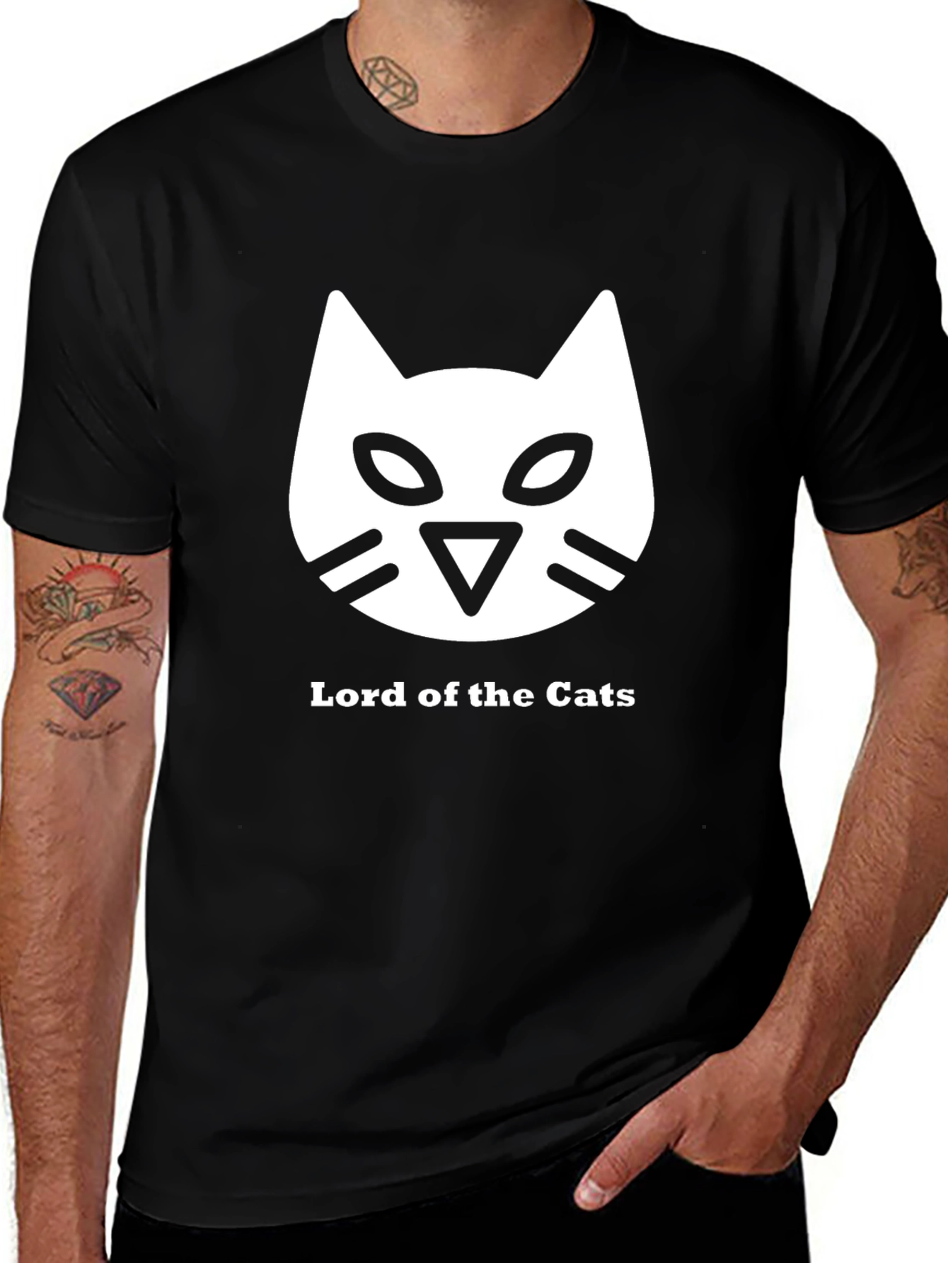Variant 30 of Lord of the Cats Graphic Tee - Black Unisex T-Shirt