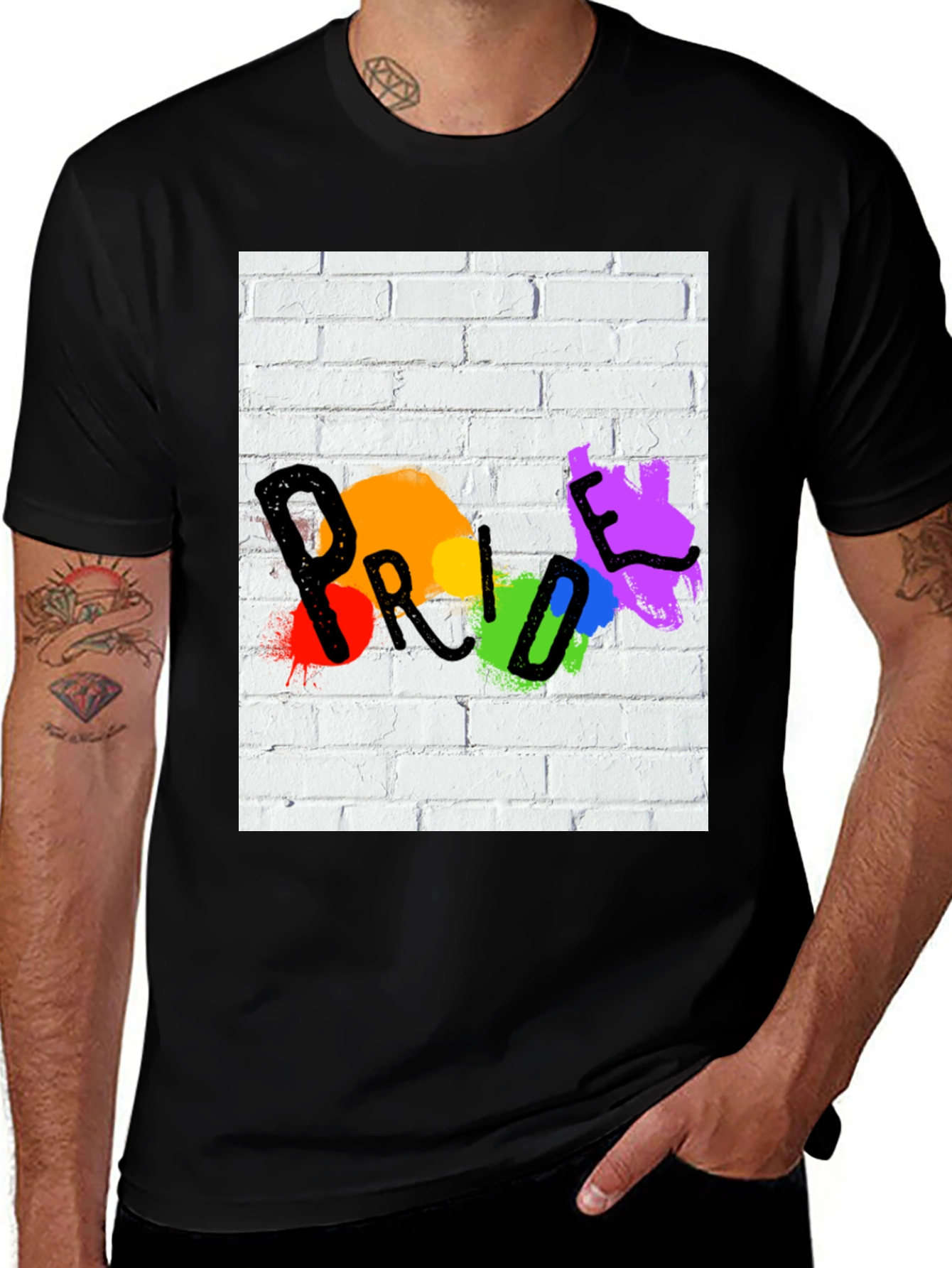 Variant 16 of Pride Graffiti T-Shirt - Celebrate Love!