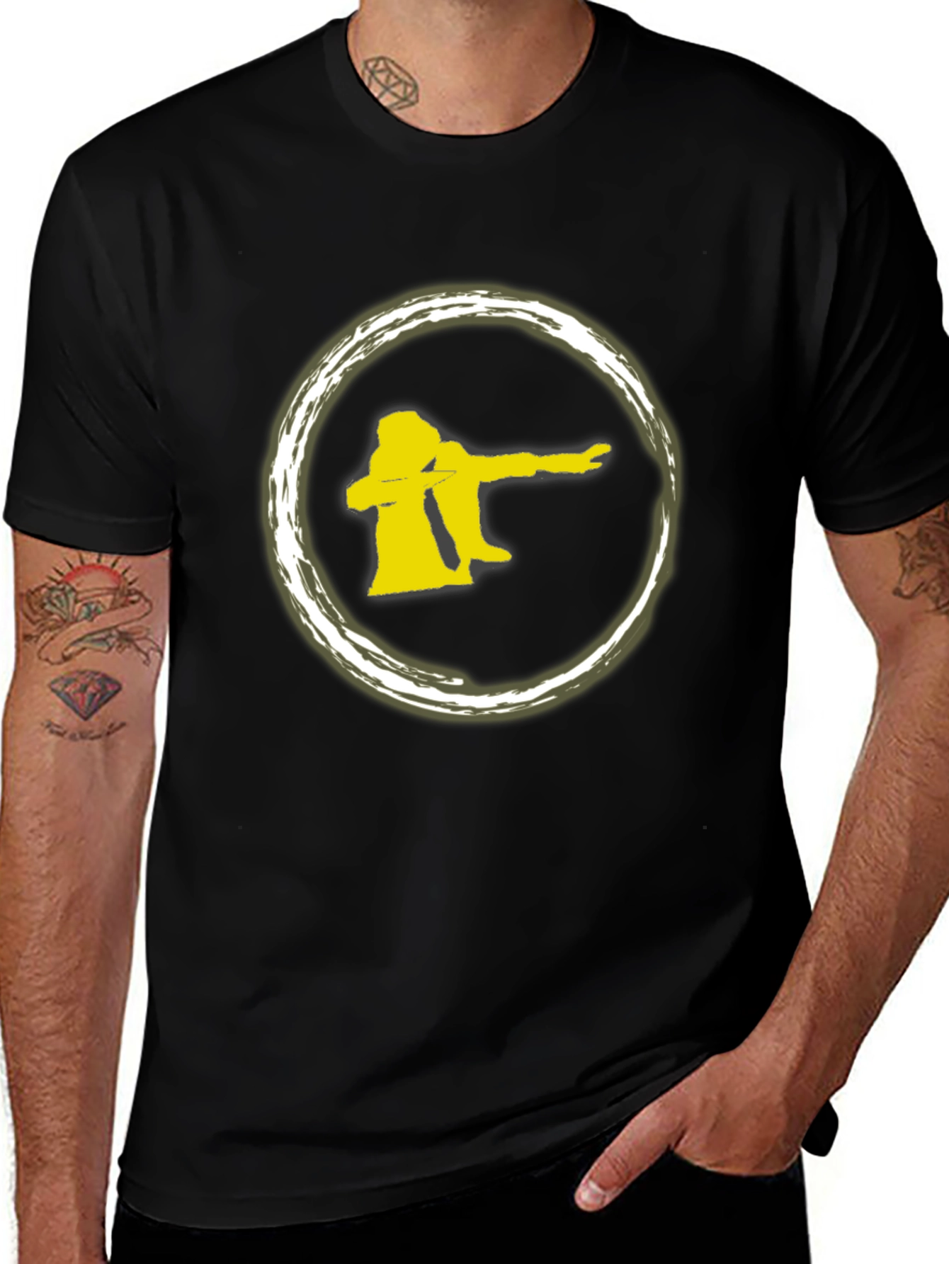 Variant 22 of Dab Dance Graphic Tee - Trendy Black T-Shirt