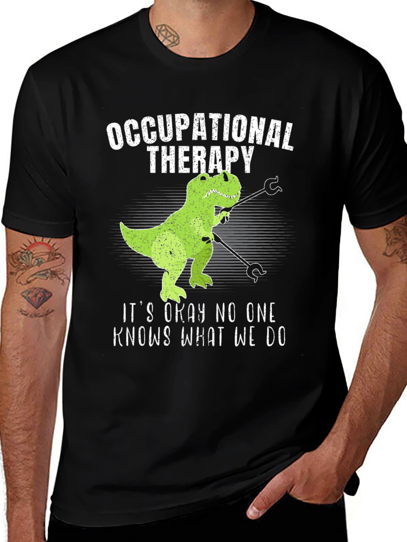 Variant 10 of Occupational Therapy Dinosaur T-Shirt