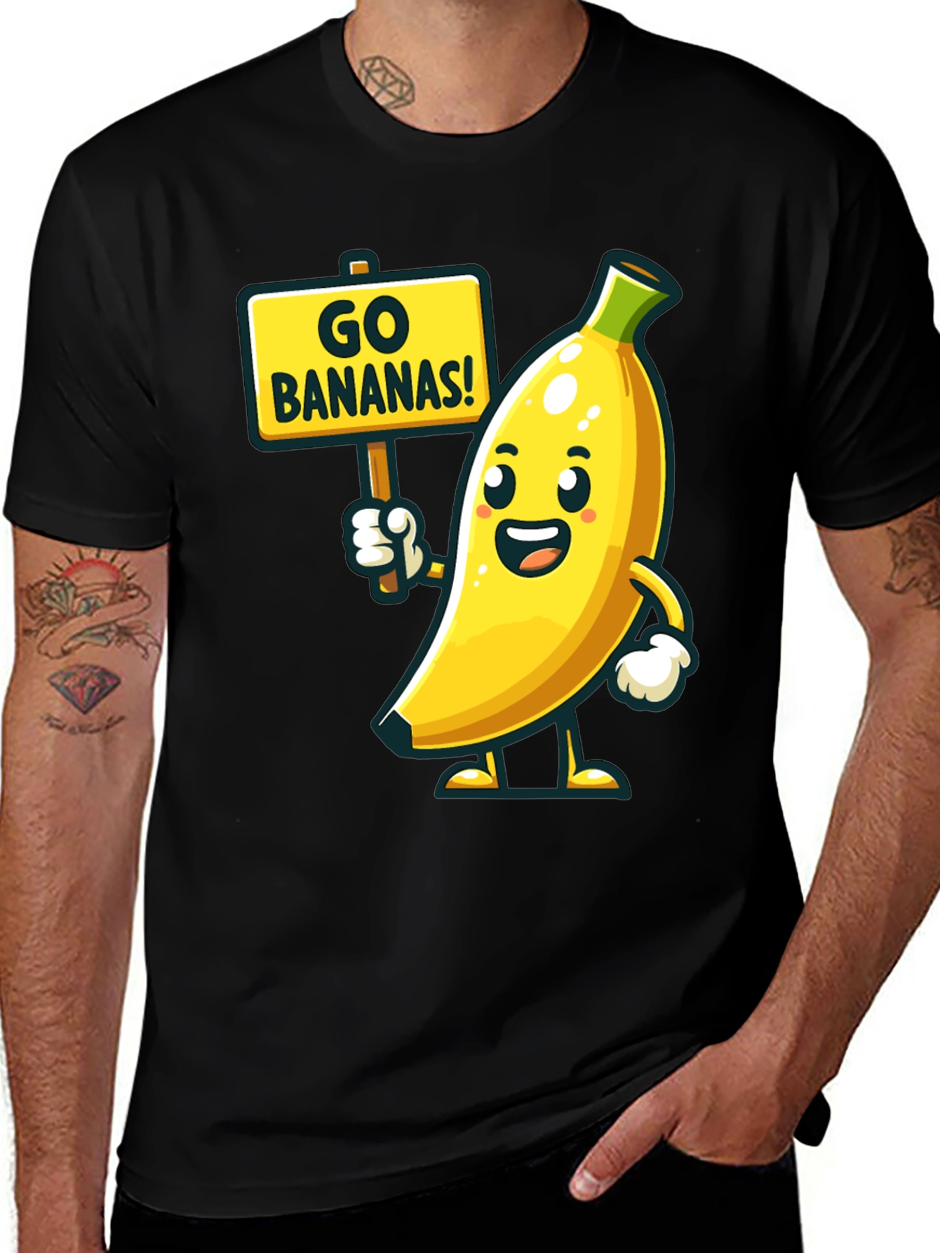 Black Go Bananas T-Shirt main image