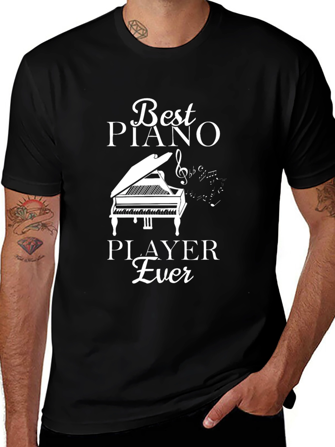 Variant 5 of Best Piano Player Ever T-Shirt - Music Lover Gift