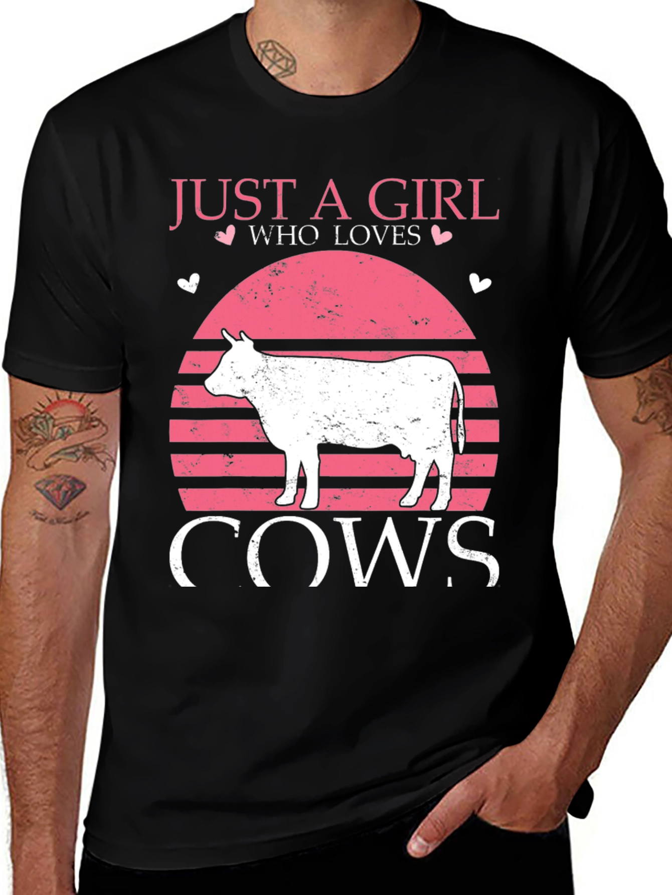 Variant 21 of Just a Girl Who Loves Cows T-Shirt