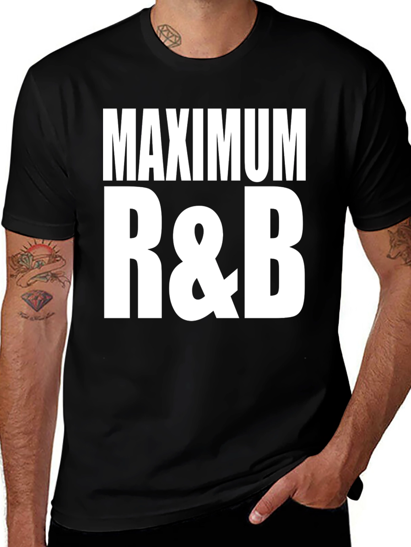 Variant 15 of Maximum R&B Black T-Shirt