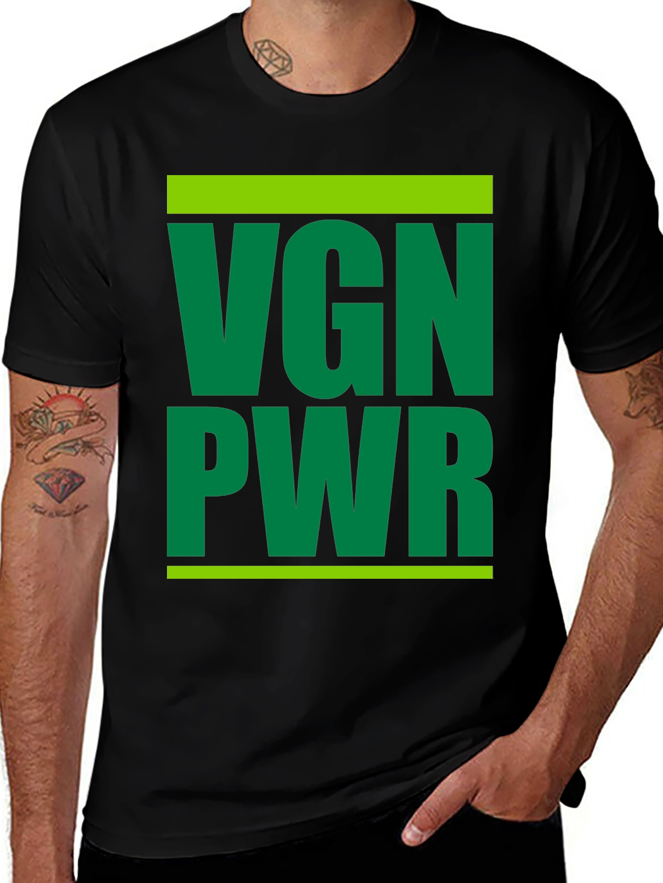 Variant 23 of VGN PWR Graphic Tee - Vegan Power T-Shirt