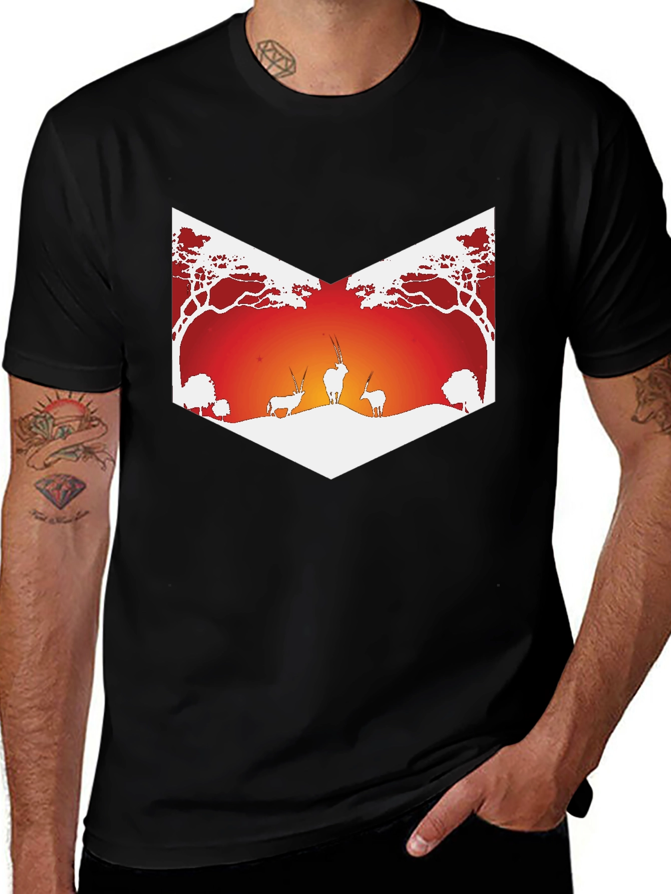 Variant 27 of Savanna Sunset Graphic Tee