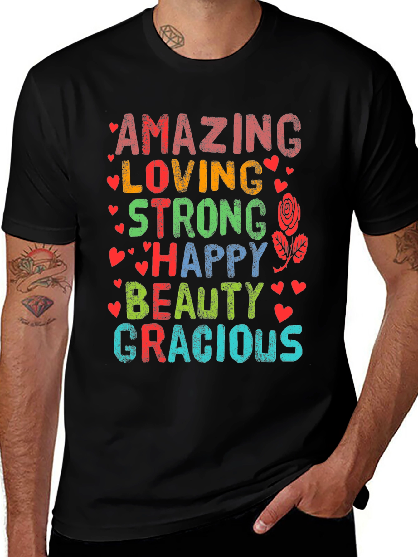 Amazing Loving Strong Happy Beauty Gracious T-Shirt