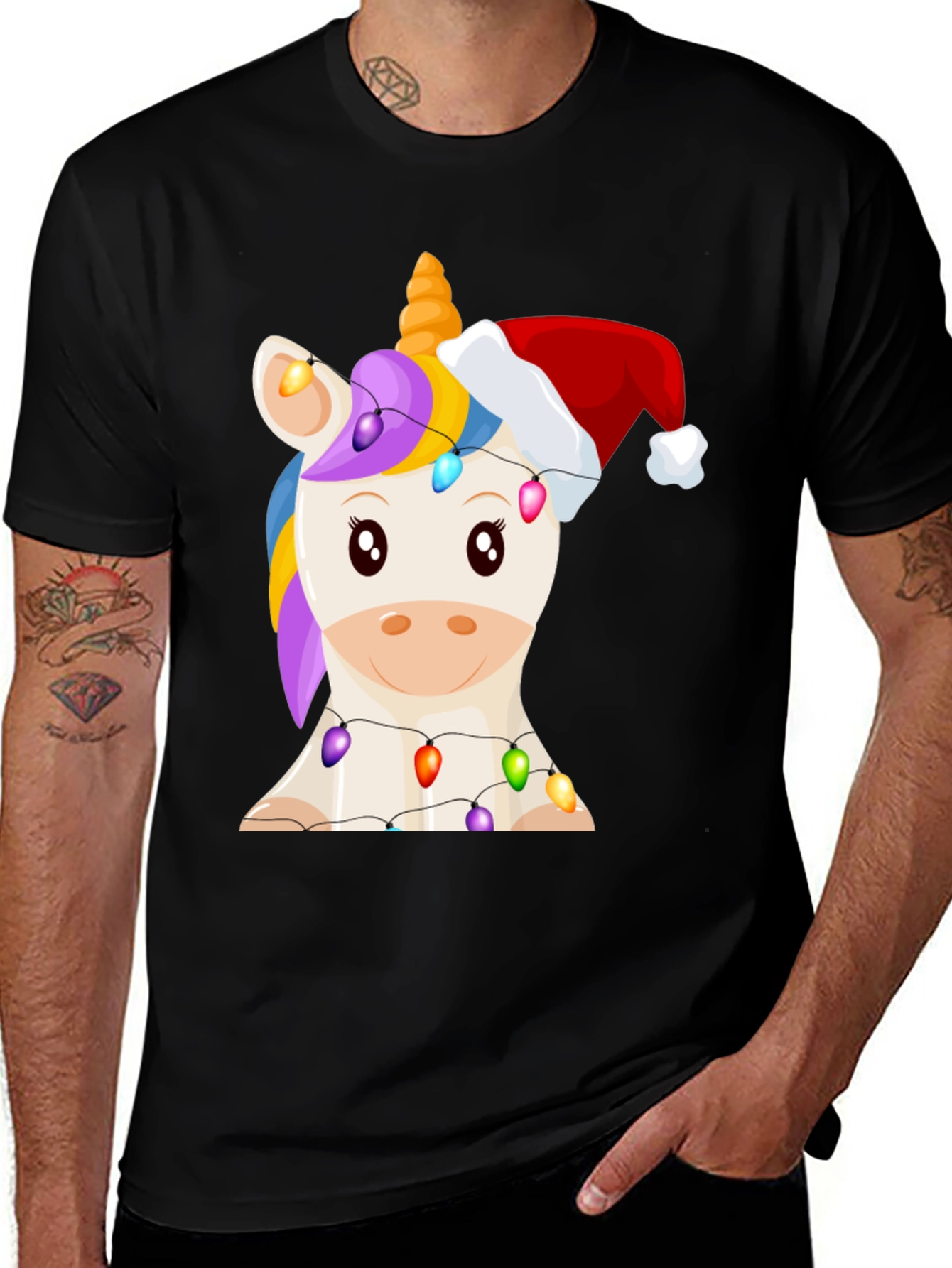 Variant 23 of Unicorn Christmas T-Shirt