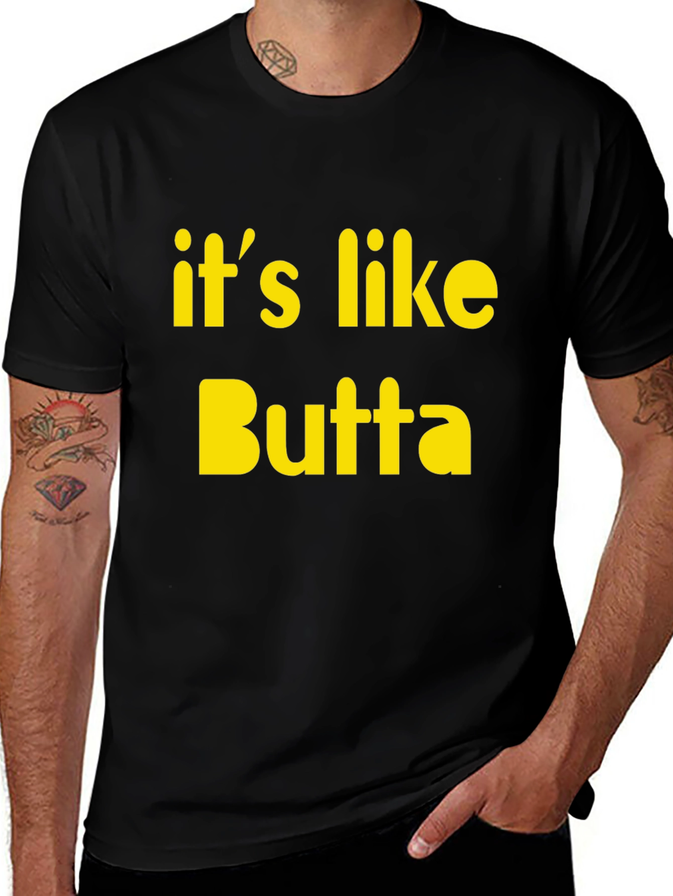 Variant 18 of It's Like Butta T-Shirt Funny Slogan Tee