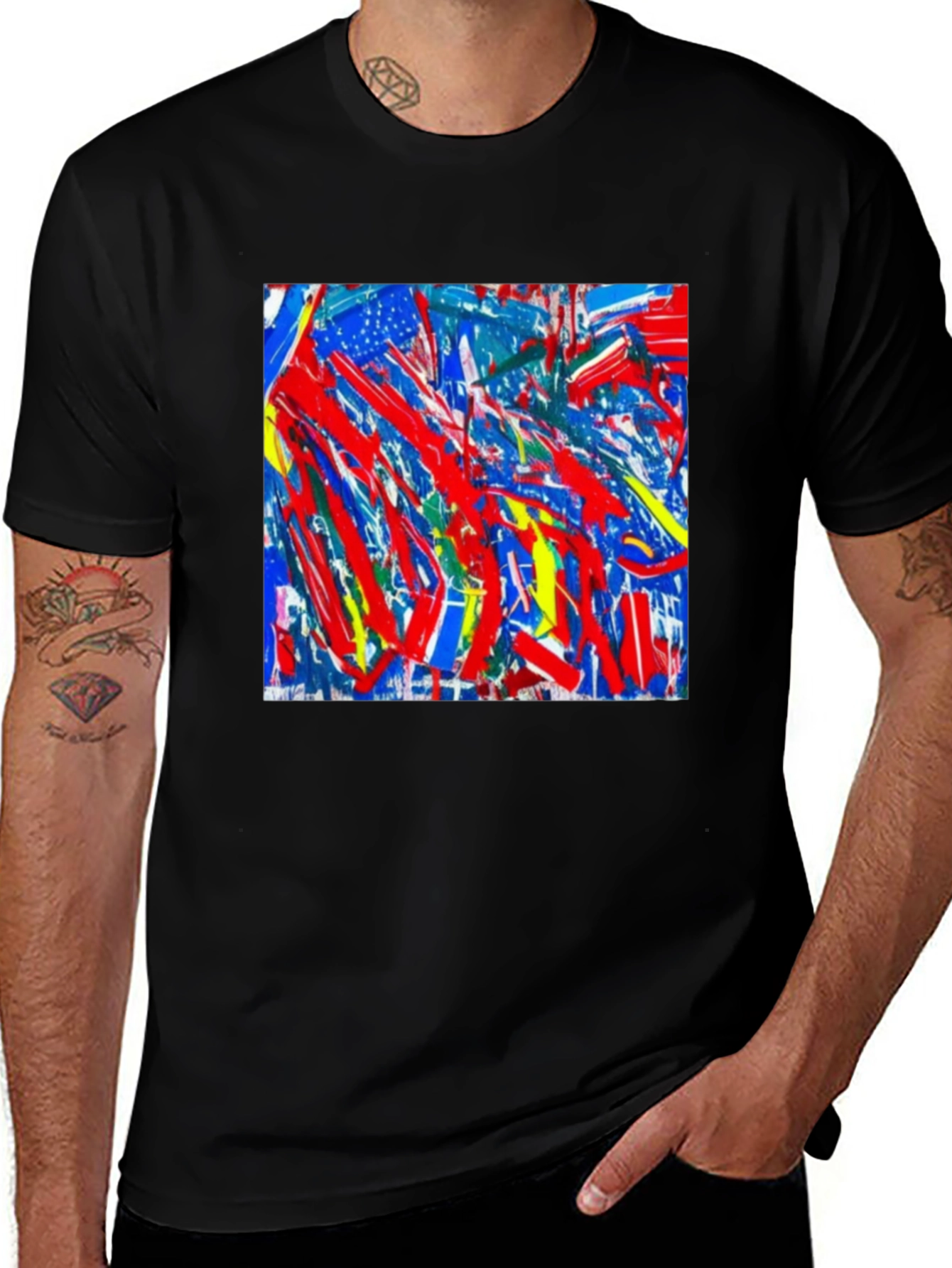 Variant 26 of Abstract Art Black T-Shirt