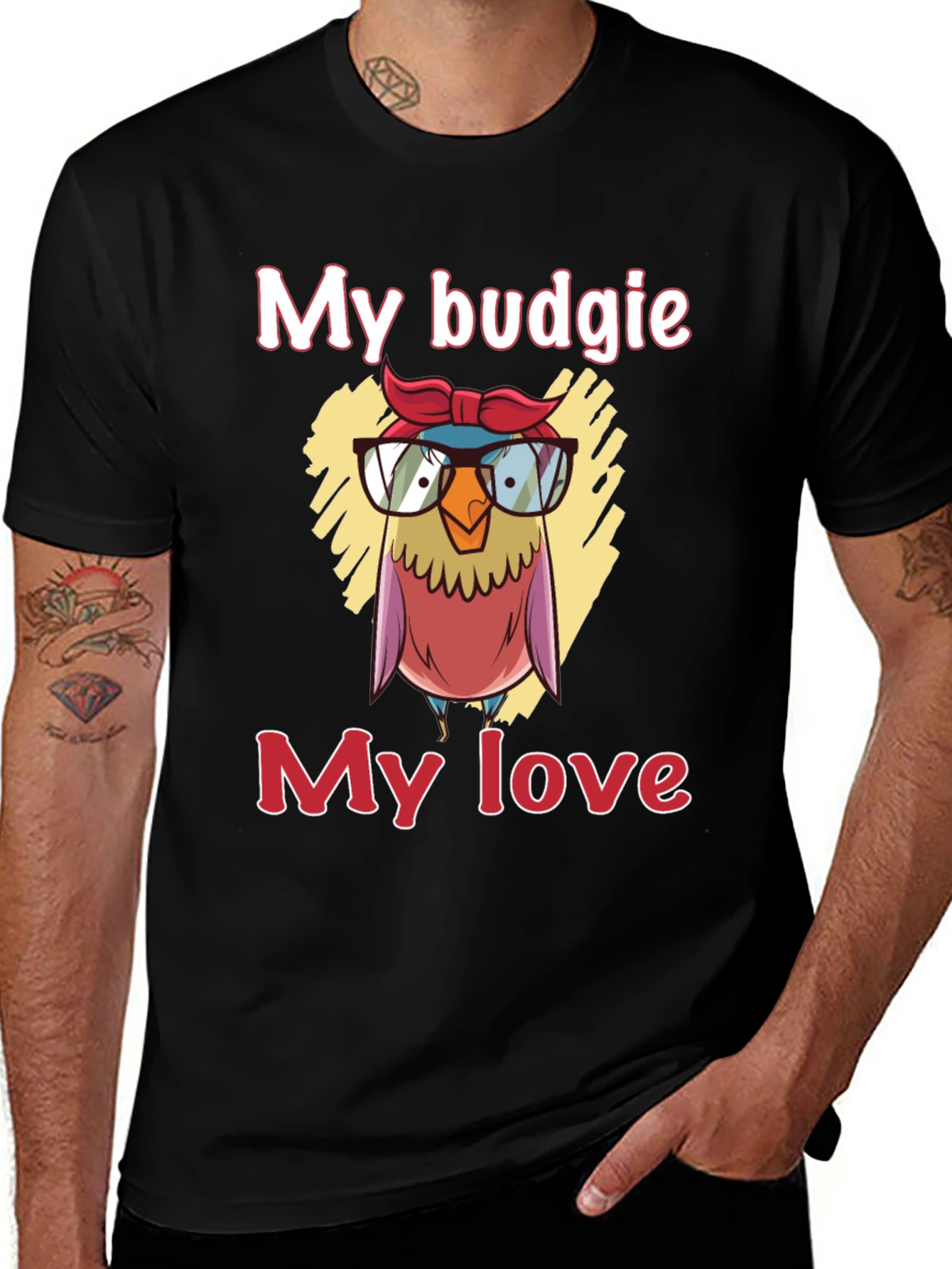 Variant 10 of My Budgie My Love T-Shirt - Cute Bird Lover Tee