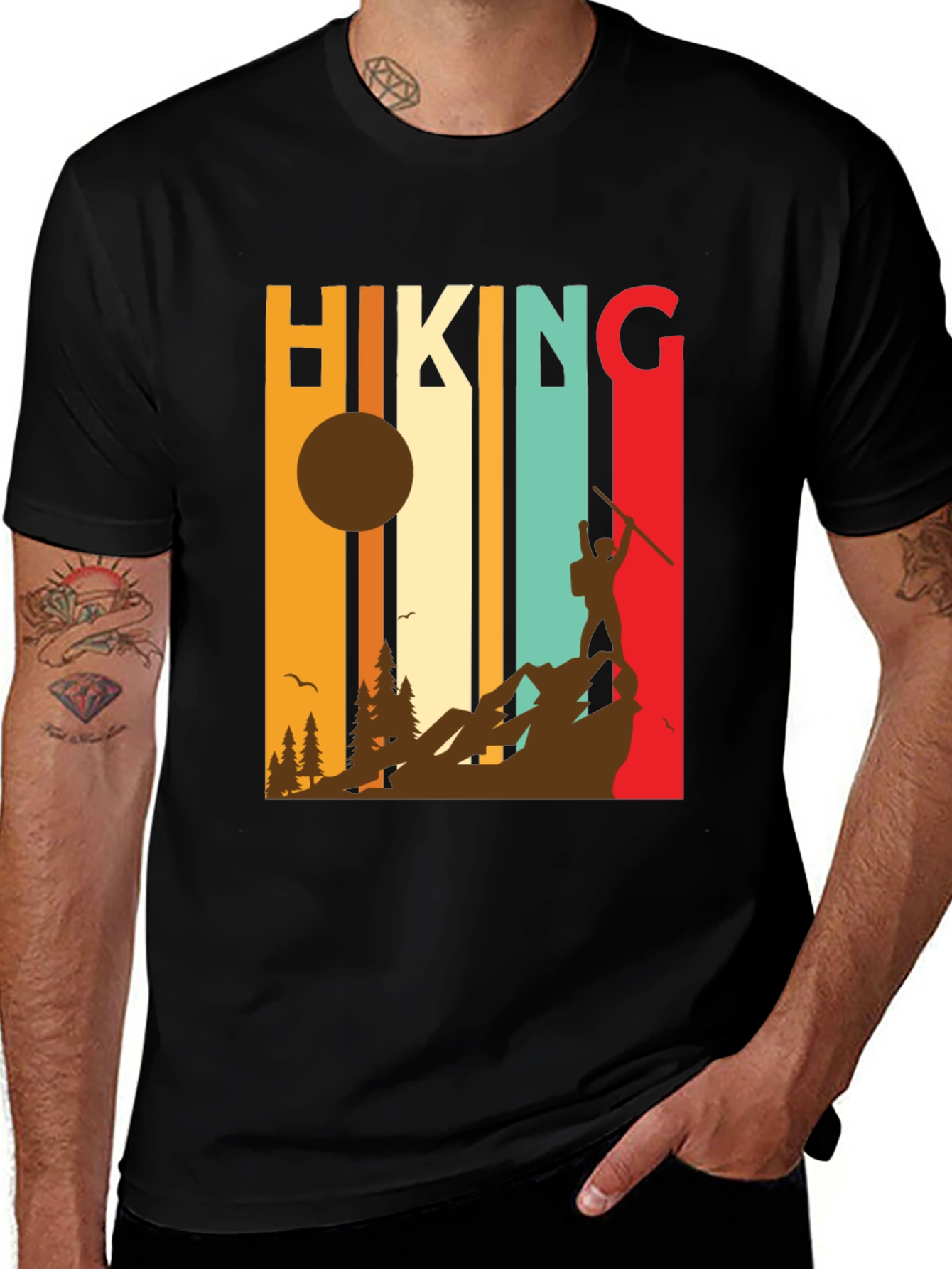Variant 20 of Vintage Hiking T-Shirt - Retro Style Tee
