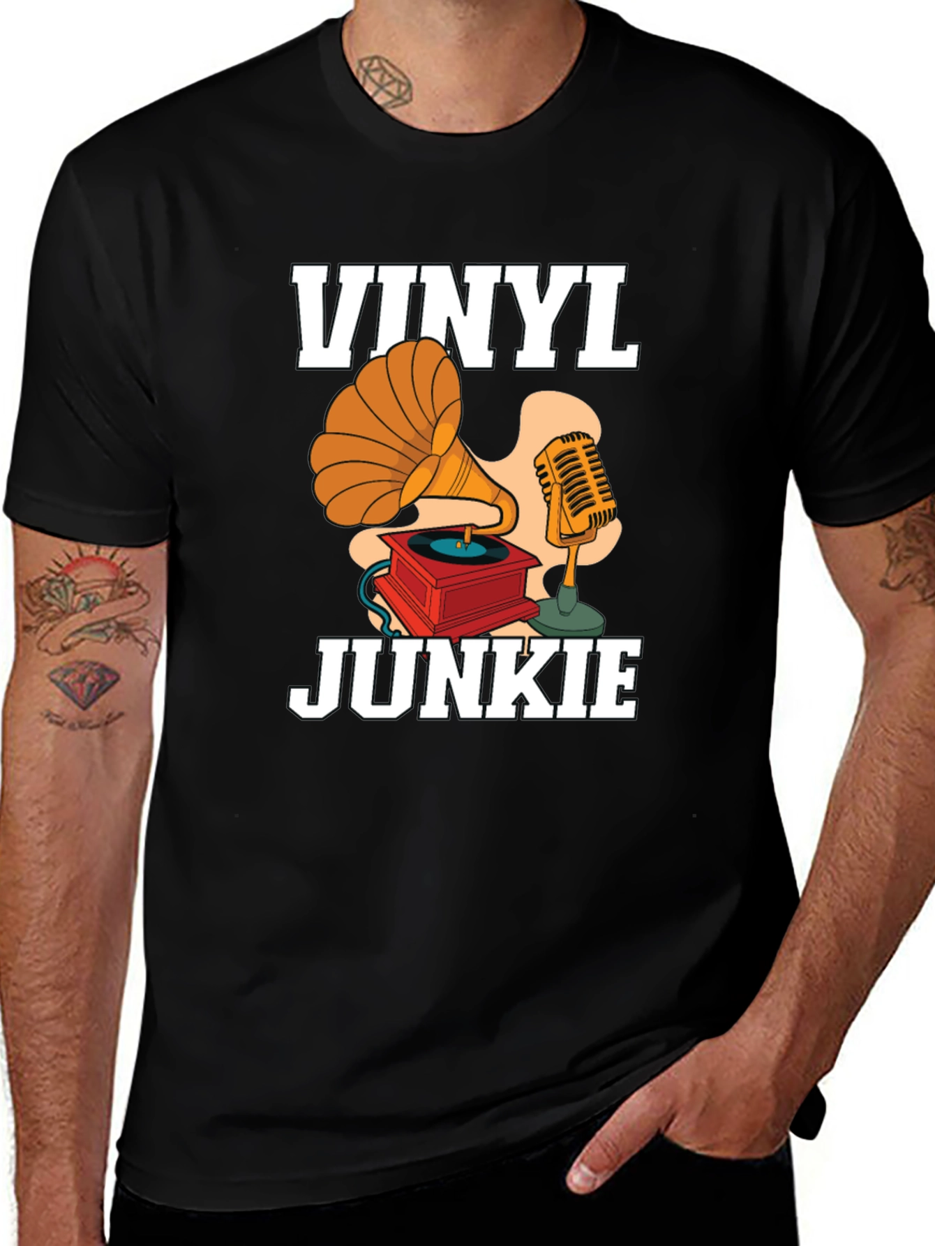 Variant 9 of Vinyl Junkie Graphic Tee
