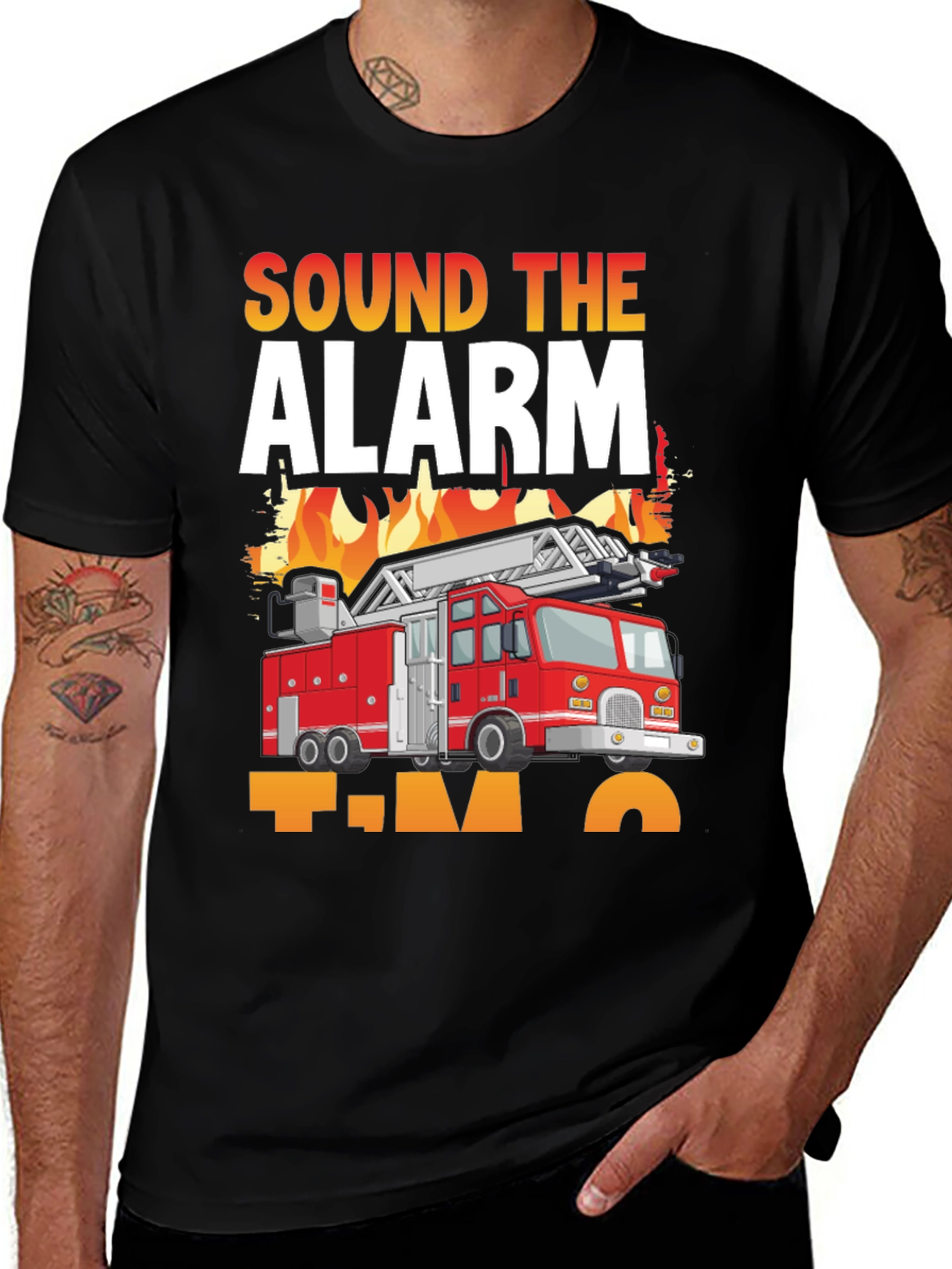 Variant 27 of Sound The Alarm Firetruck T-Shirt
