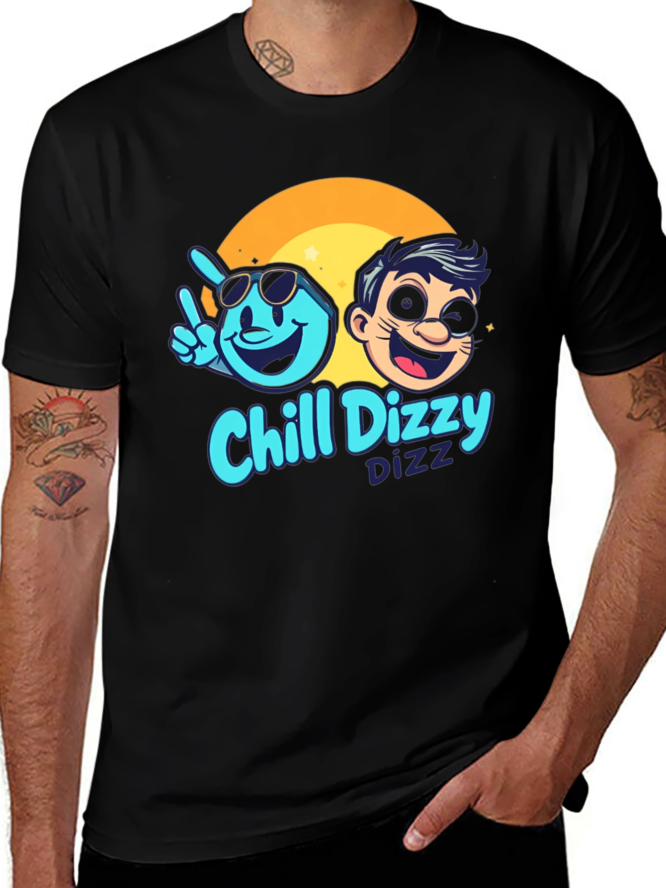 Variant 16 of Chill Dizzy Cartoon Graphic T-Shirt
