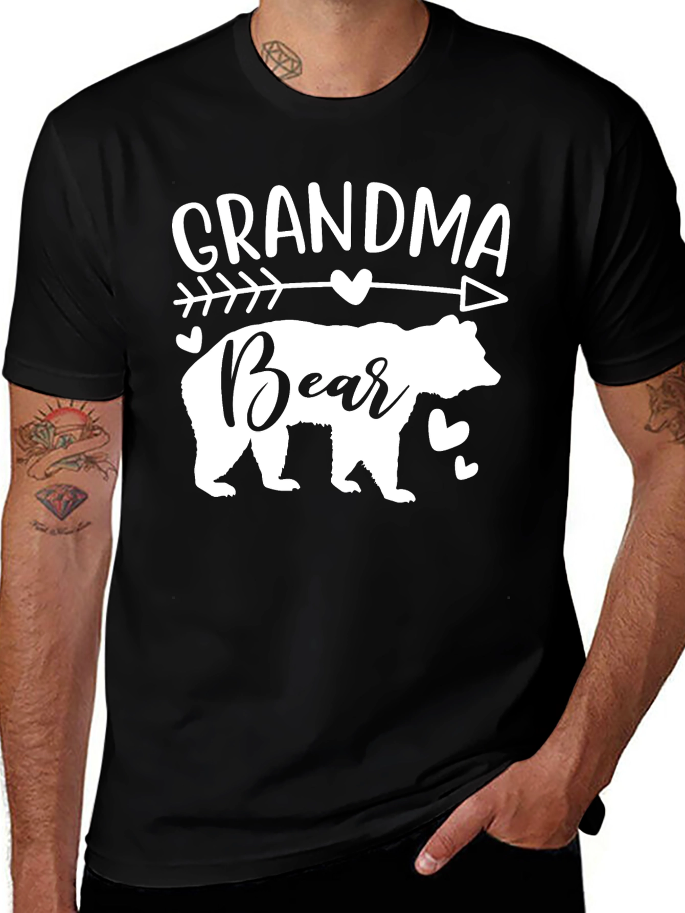 Variant 30 of Grandma Bear Arrow Graphic Tee