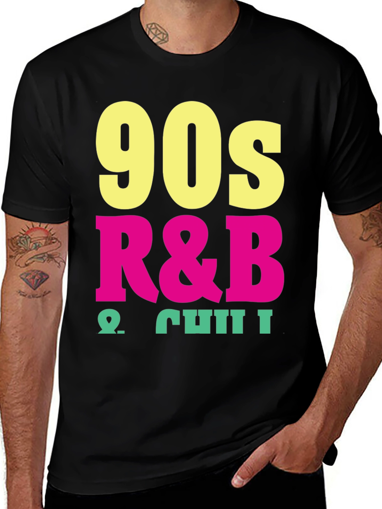 Variant 12 of 90s R&B & Chill Black T-Shirt