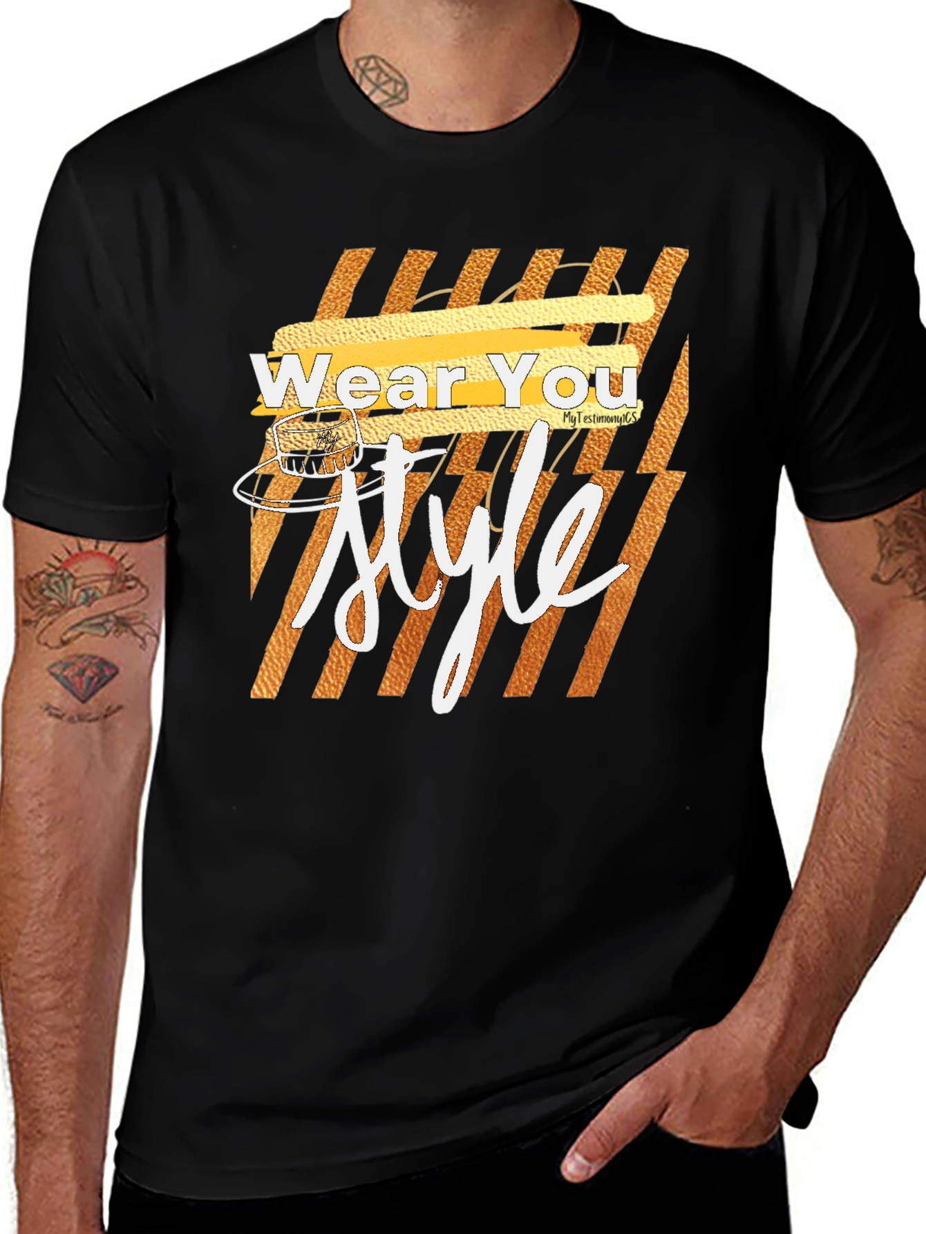 Variant 3 of Wear Your Style Graphic Tee - Black