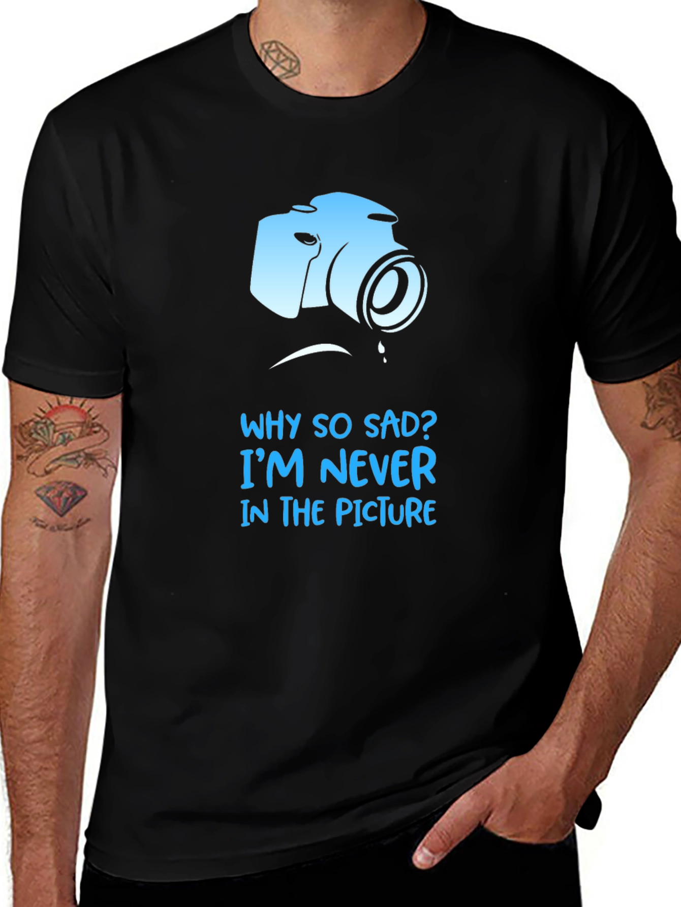 Variant 28 of Sad Camera T-Shirt - Funny Photographer Tee