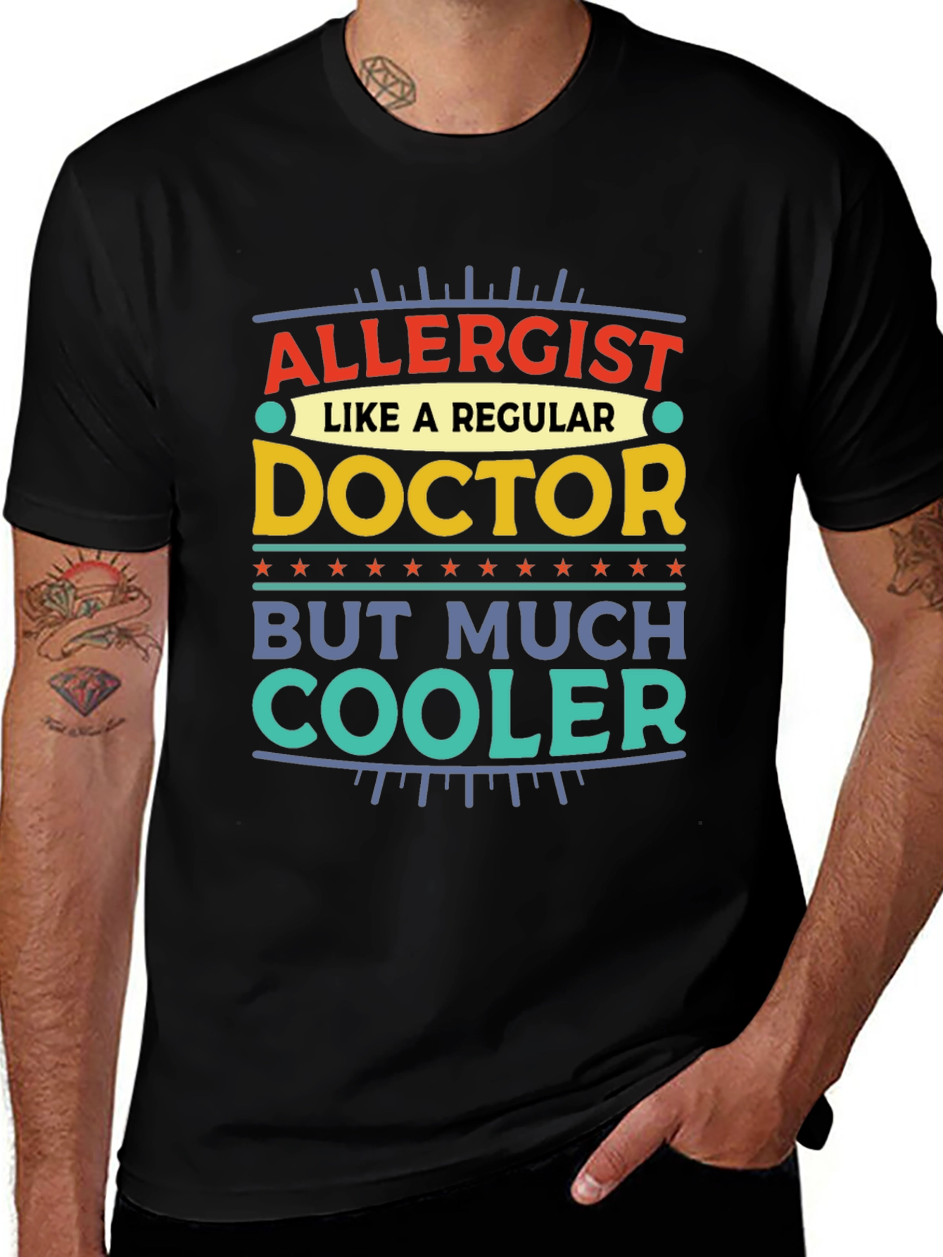 Variant 6 of Allergist Doctor T-Shirt - Much Cooler