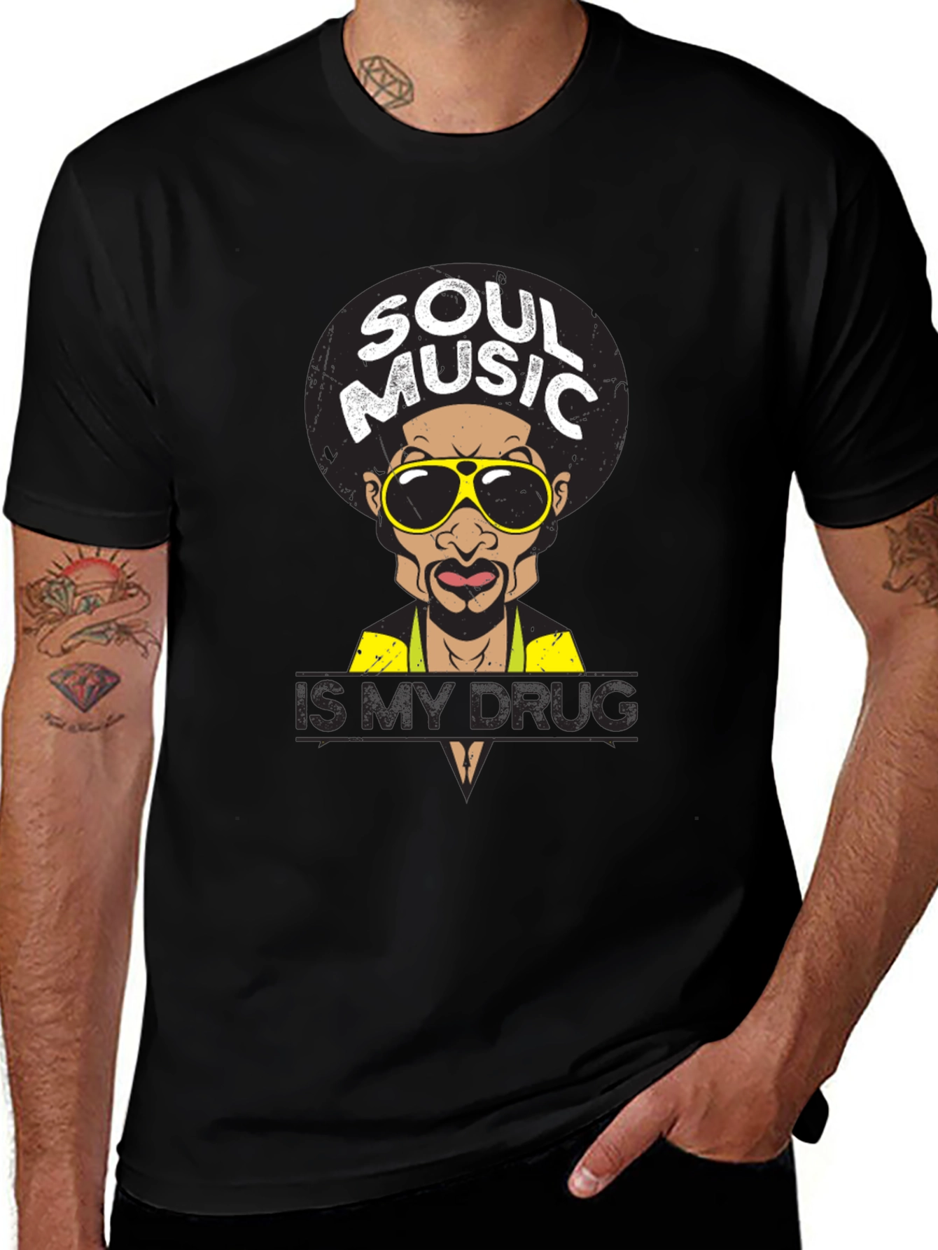 Variant 14 of Soul Music Is My Drug T-Shirt