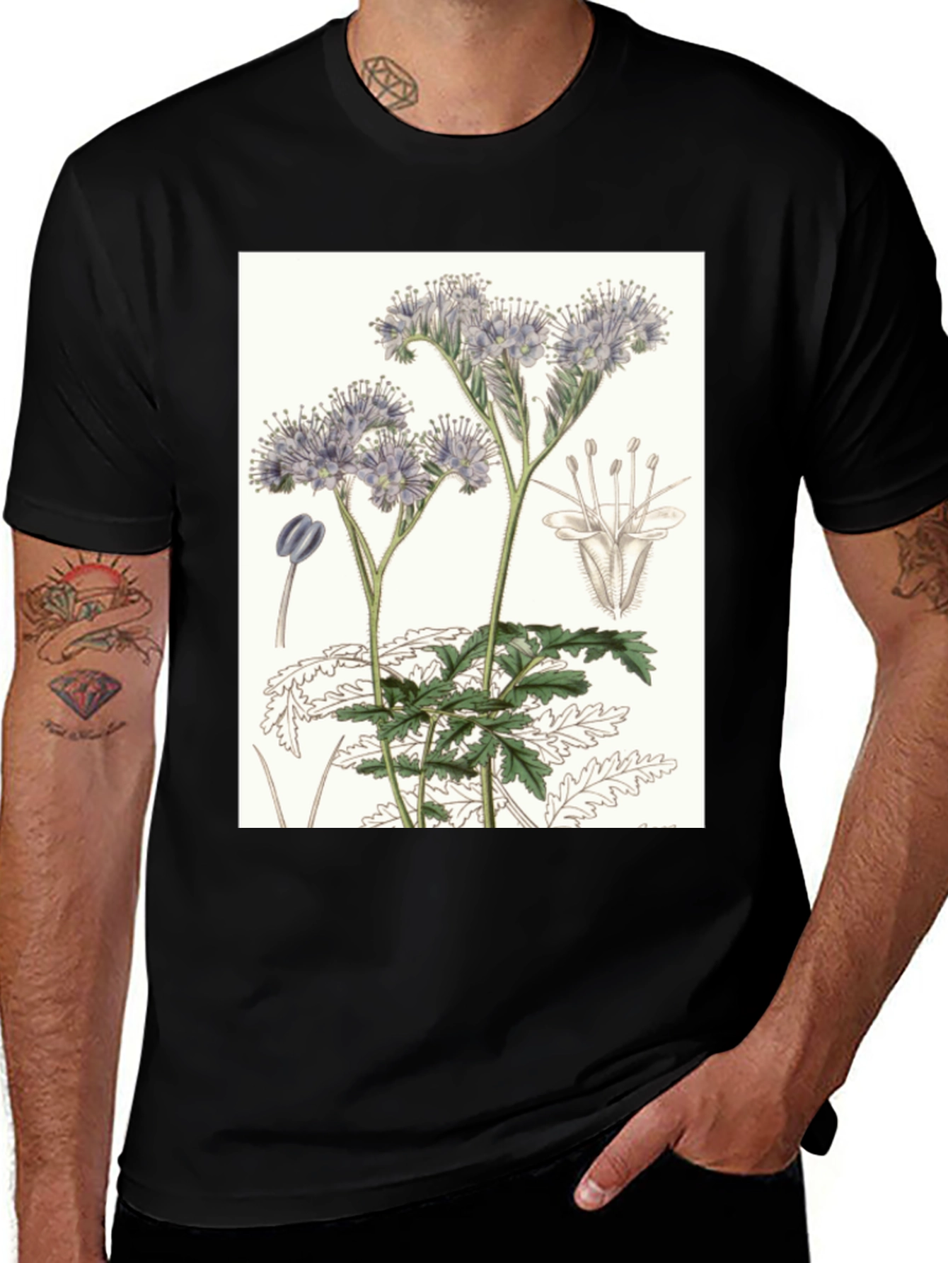 Variant 22 of Botanical Flower T-Shirt