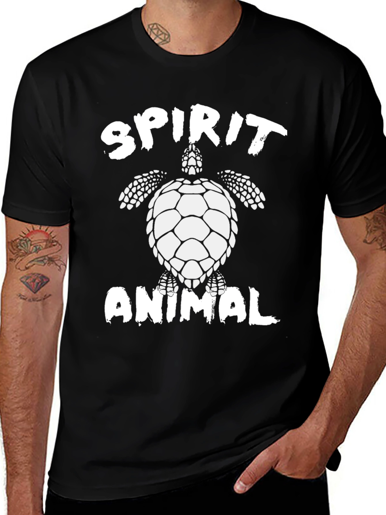 Variant 6 of Spirit Animal Turtle Black T-Shirt