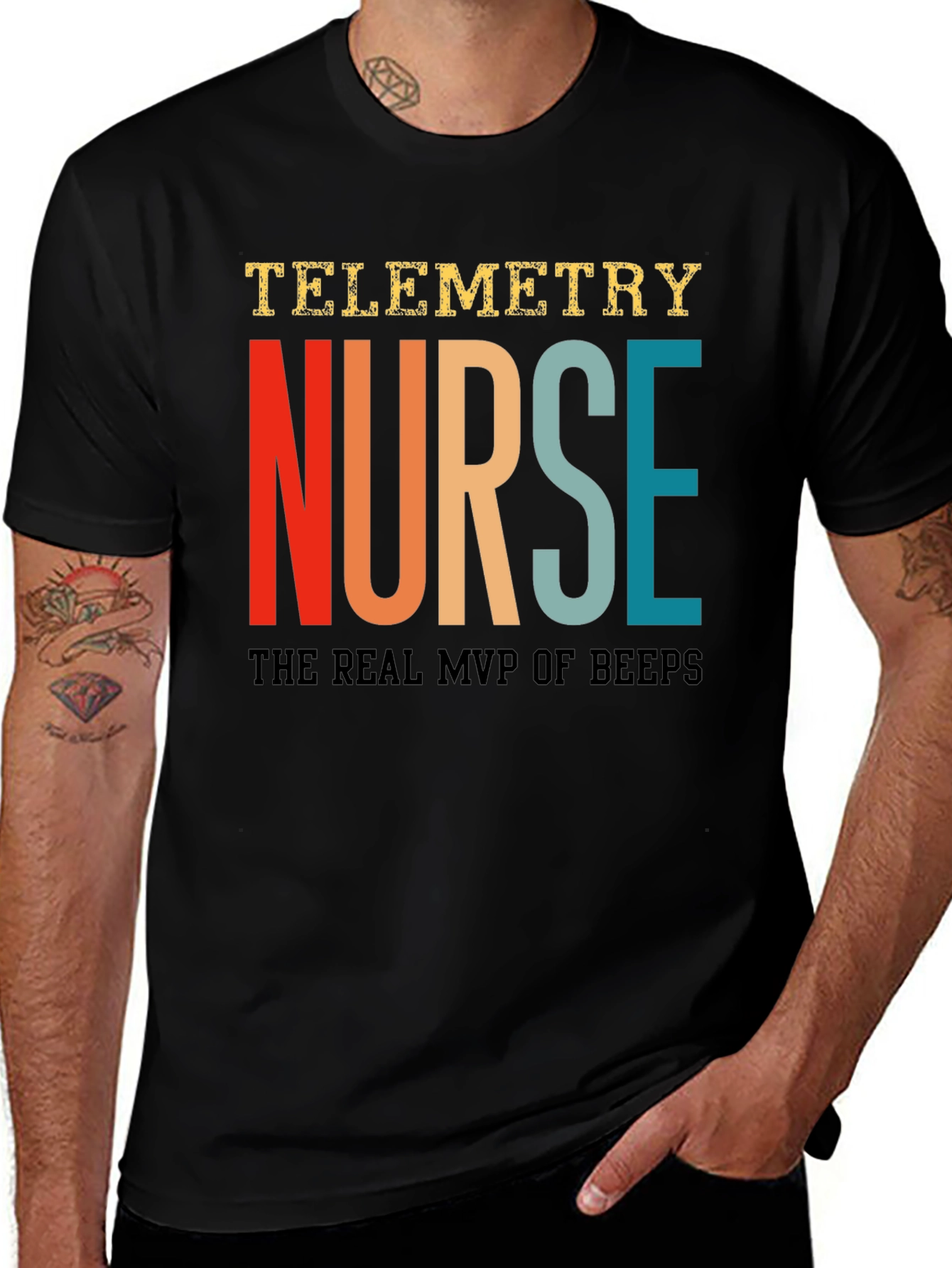 Variant 21 of Telemetry Nurse T-Shirt - The Real MVP of Beeps!