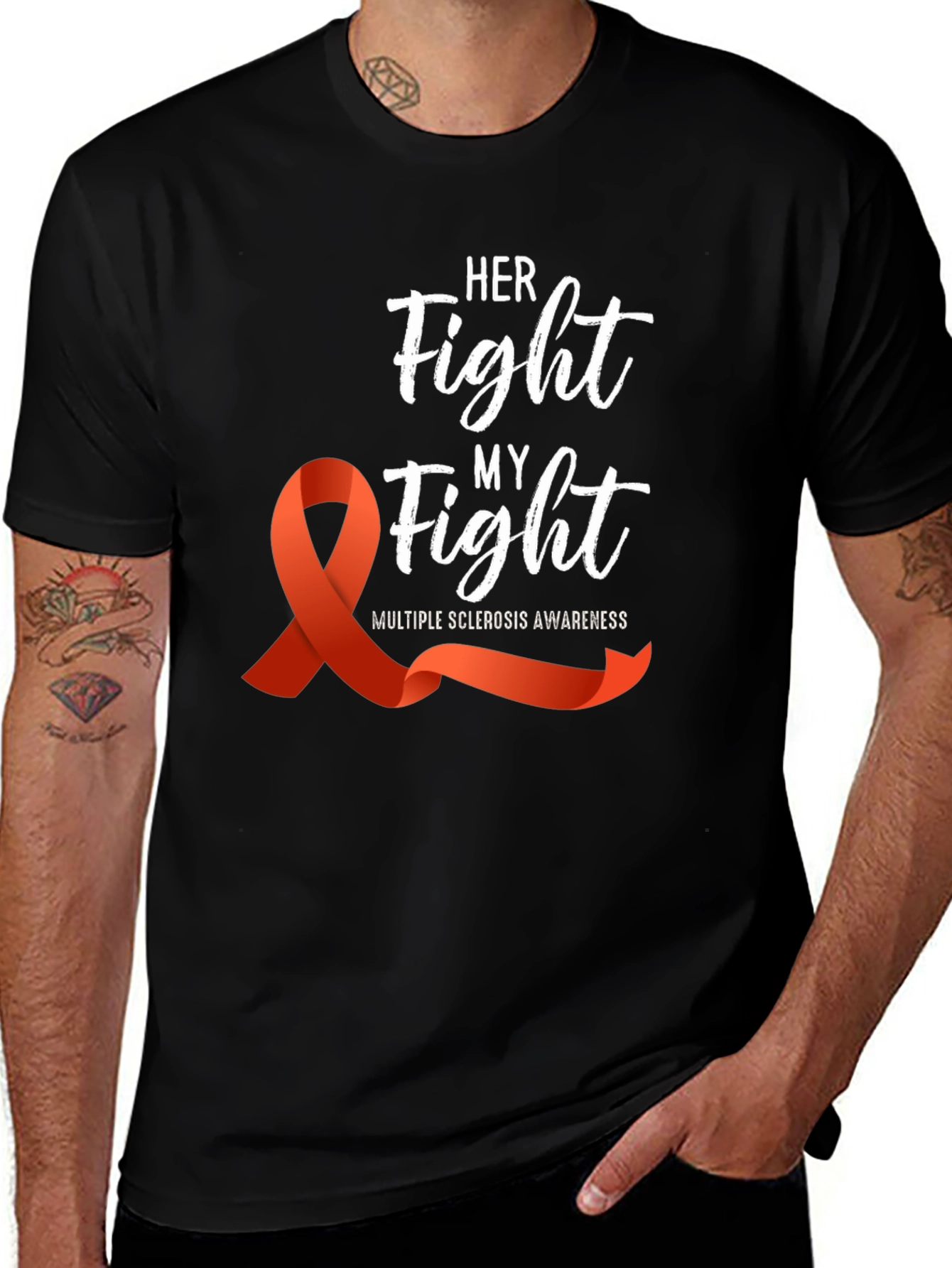 Her Fight My Fight MS Awareness T-Shirt