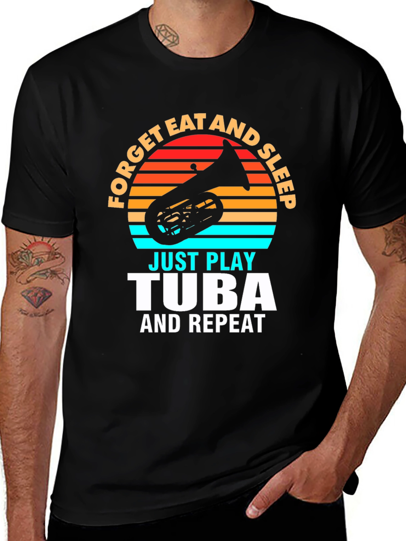 Variant 29 of Forget Eat Sleep Tuba T-Shirt