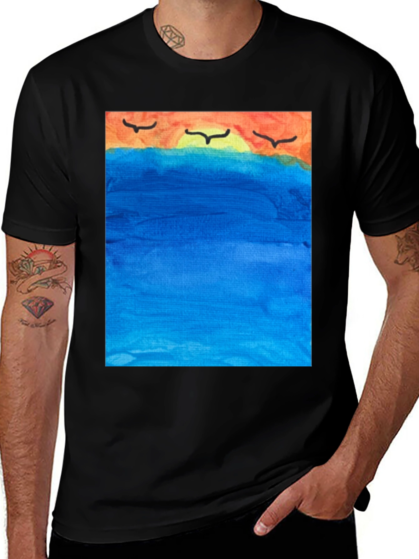 Variant 30 of Ocean Sunset Graphic Tee