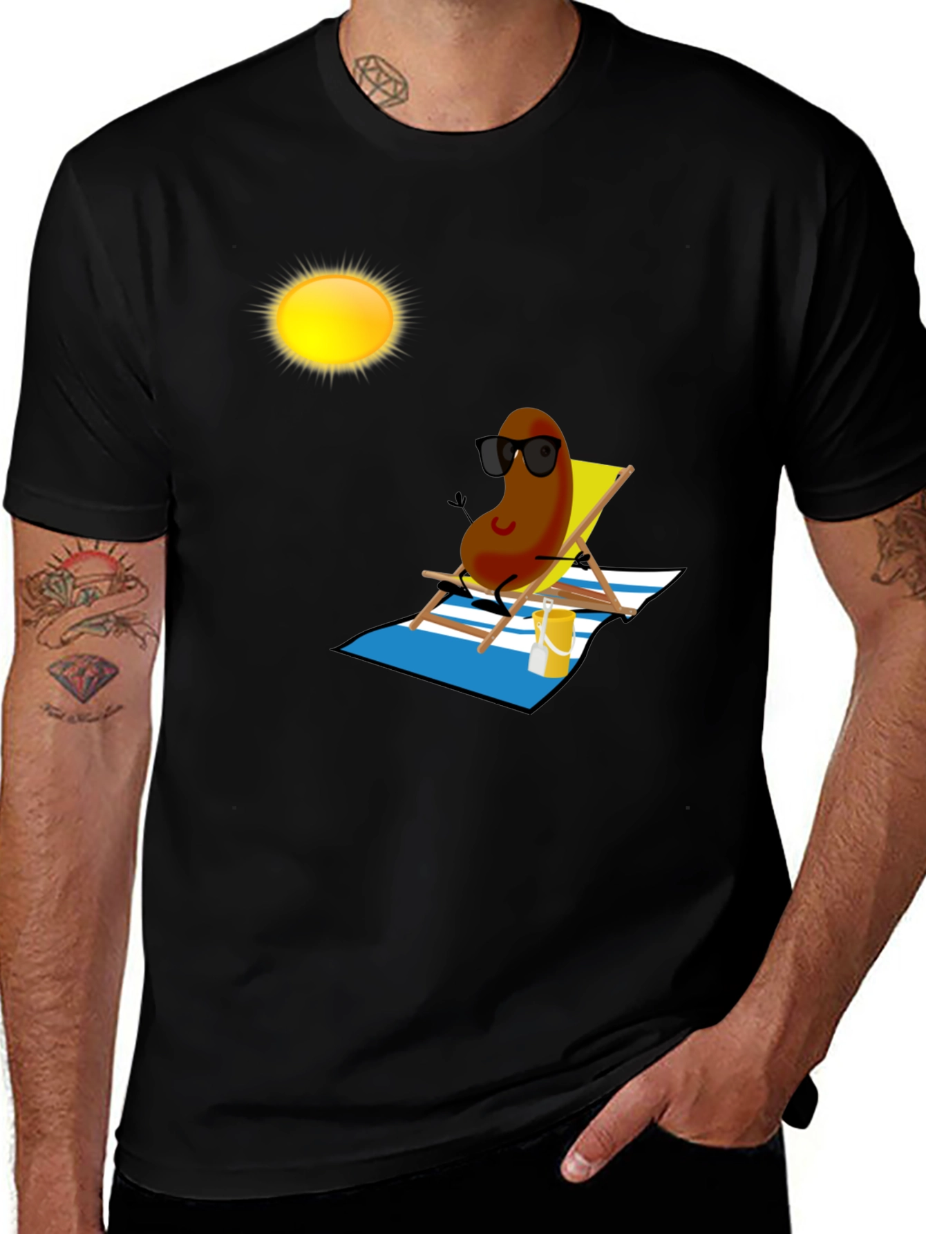 Variant 9 of Relaxing Bean Graphic T-Shirt